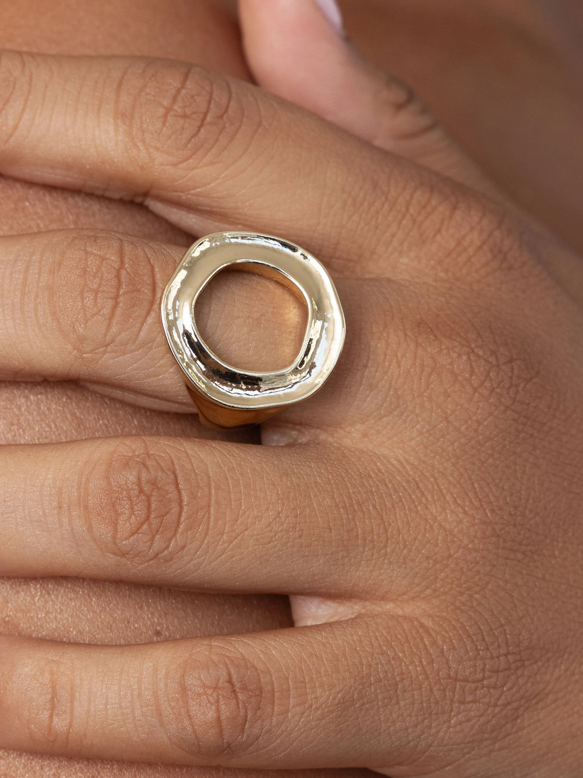 Open Circle Statement Ring - Image 2