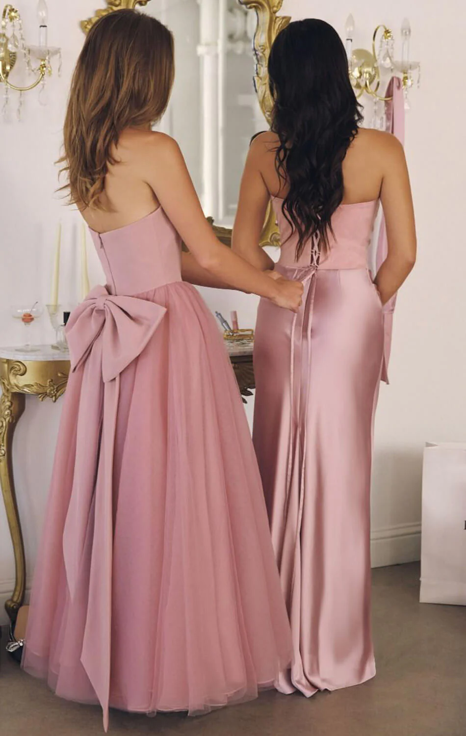 OPHELIA GOWN - STRAPLESS A-LINE DRESS WITH BOW - Image 8