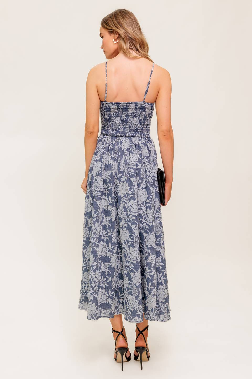 ORDINARY IS OVERRATED DENIM BLUE MIDI DRESS - Image 2