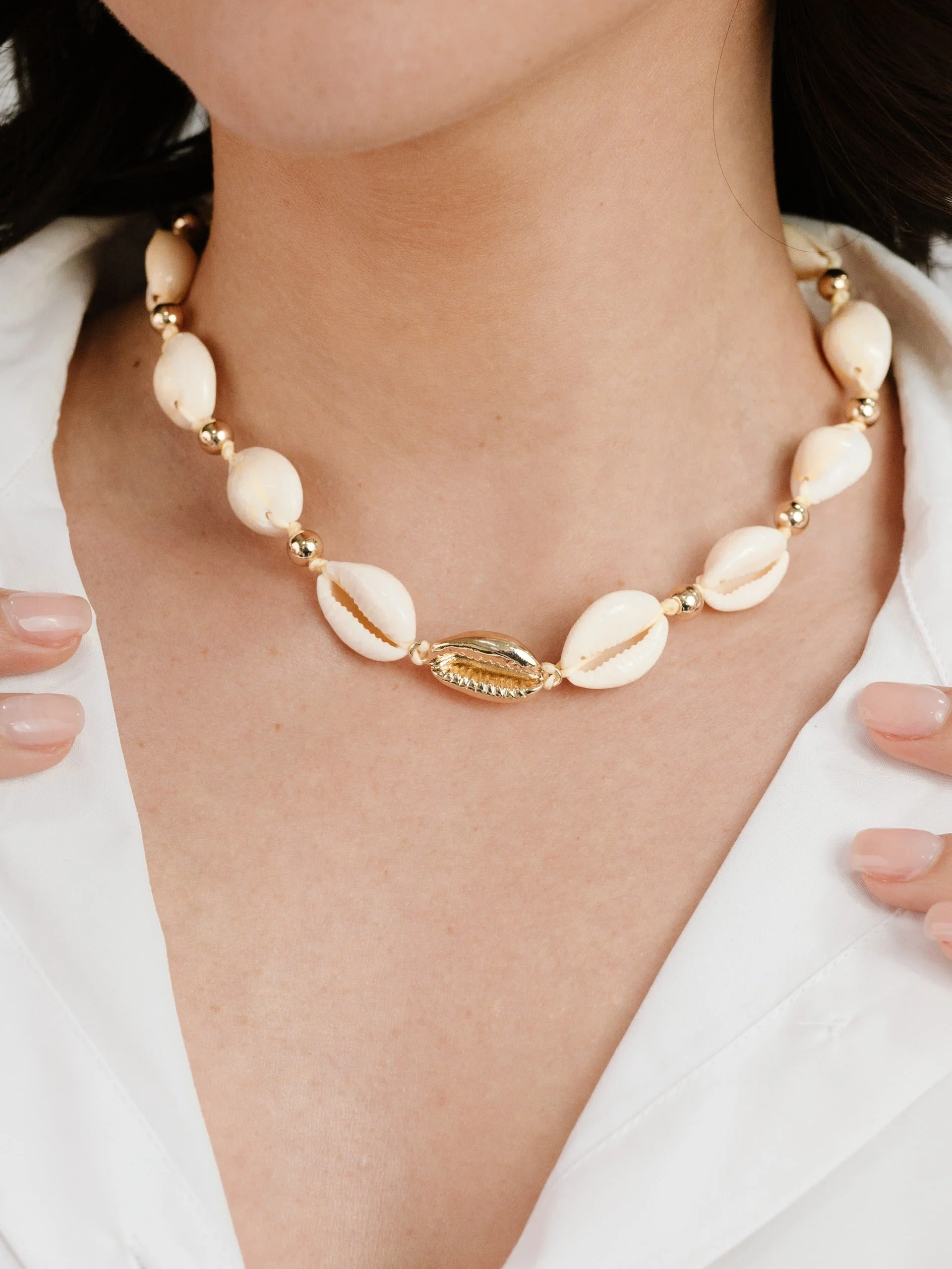 Out to Sea Cowrie Shell Necklace - Image 5
