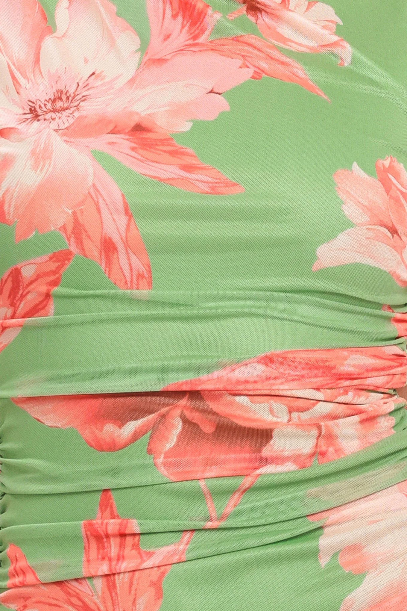 PARADISE GLOW POWER MESH MIDI DRESS - Image 13