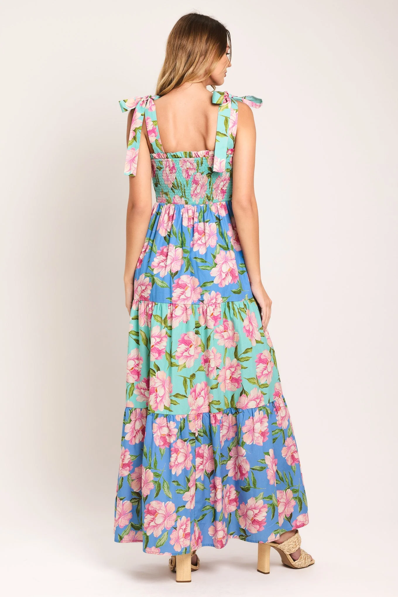 PASTEL GLOW FLORAL MAXI DRESS - Image 5