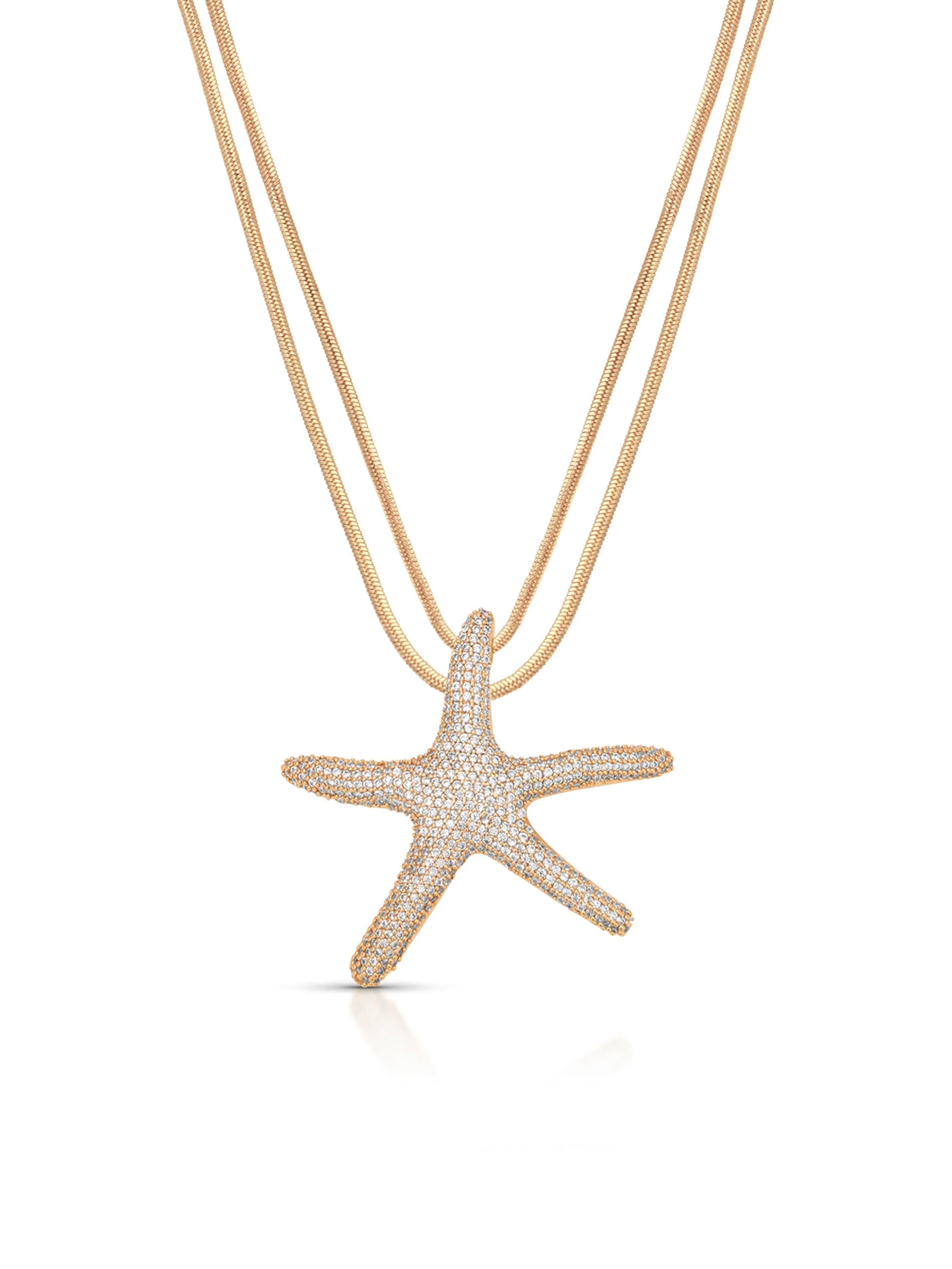 Pavè Starfish Necklace - Image 3