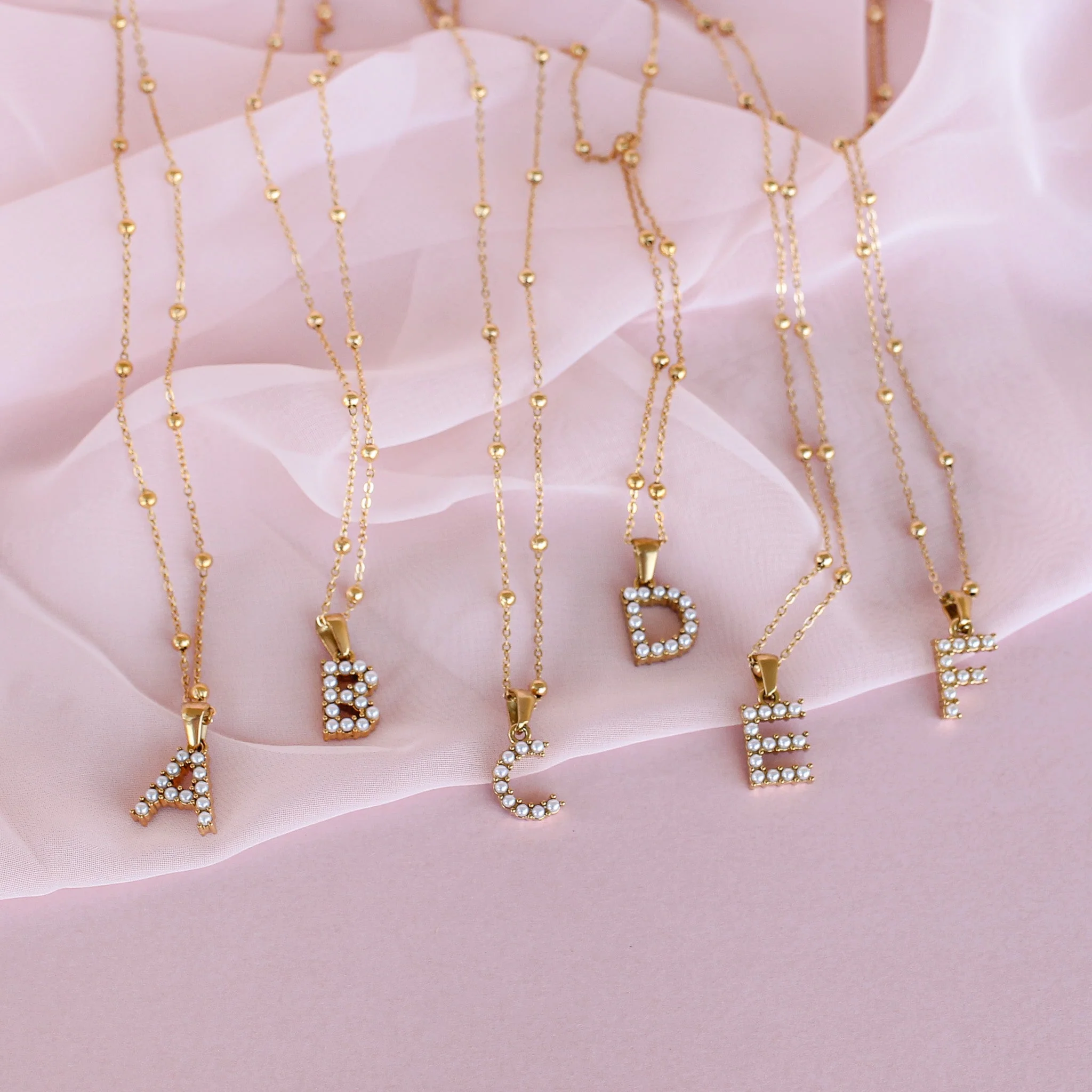 Pearl Initial Necklace - Image 13