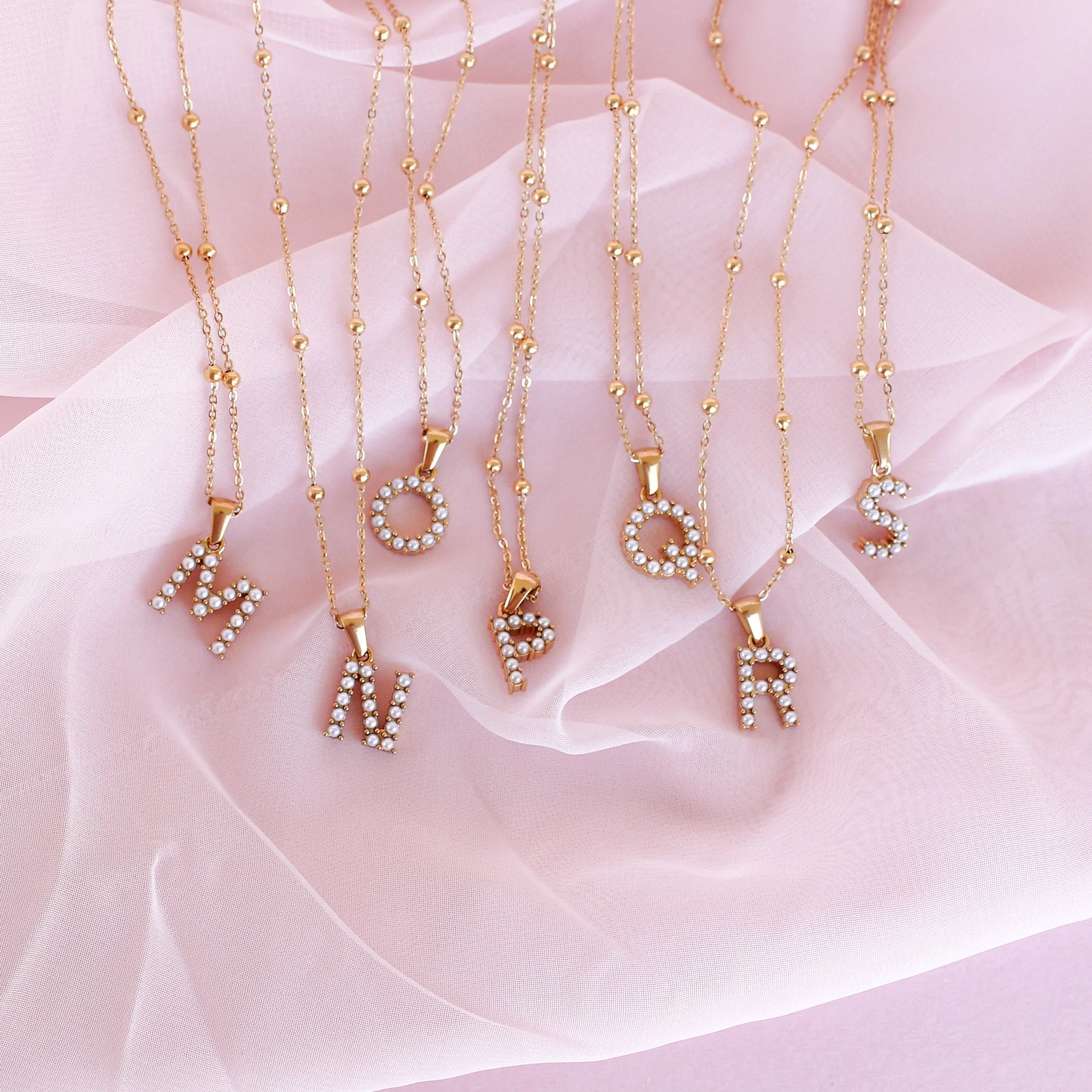 Pearl Initial Necklace - Image 15