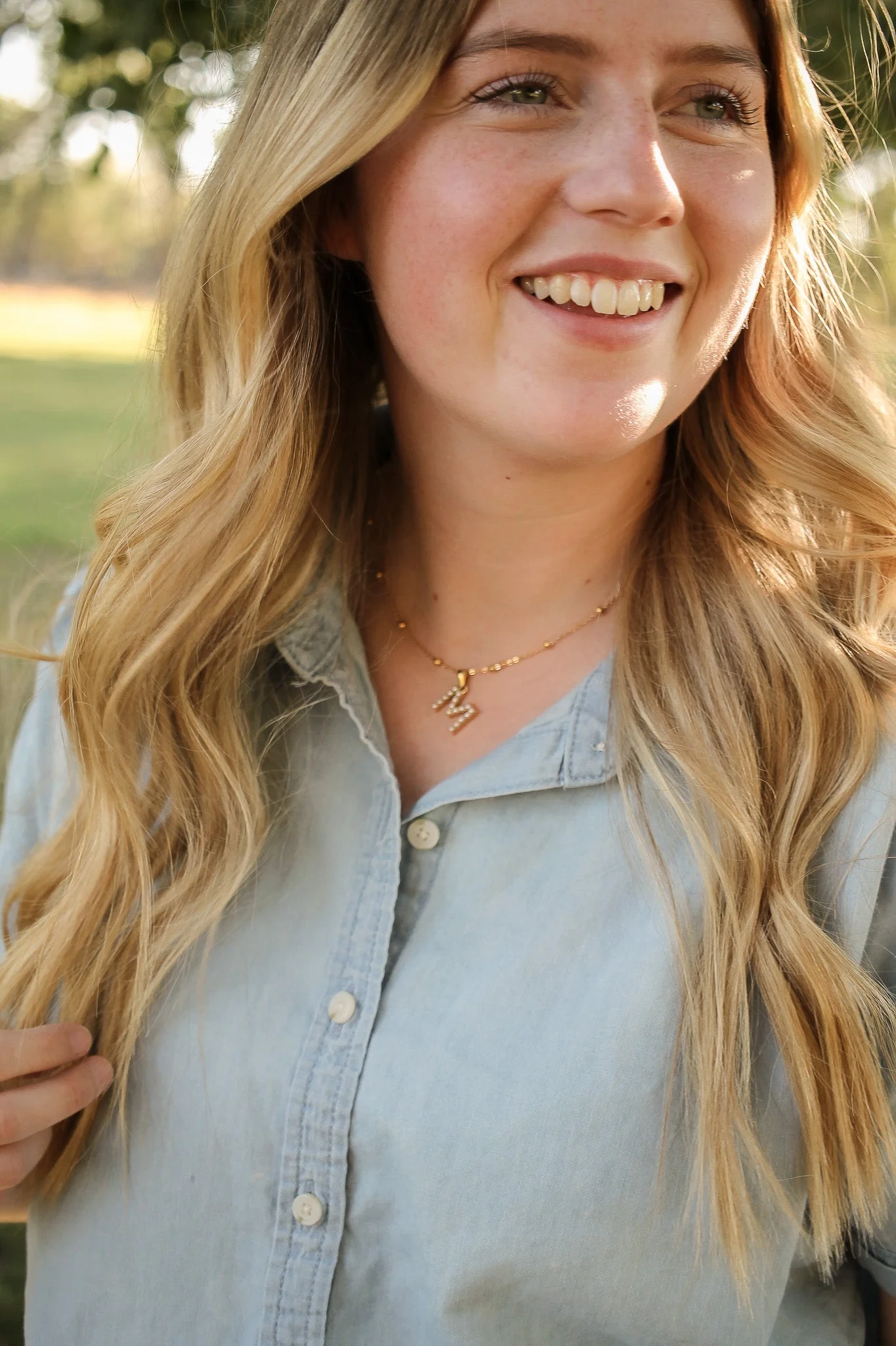 Pearl Initial Necklace - Image 8