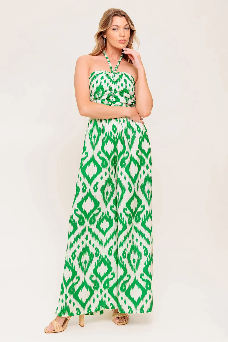 PENNY GREEN BRAIDED HALTER JUMPSUIT - Image 4