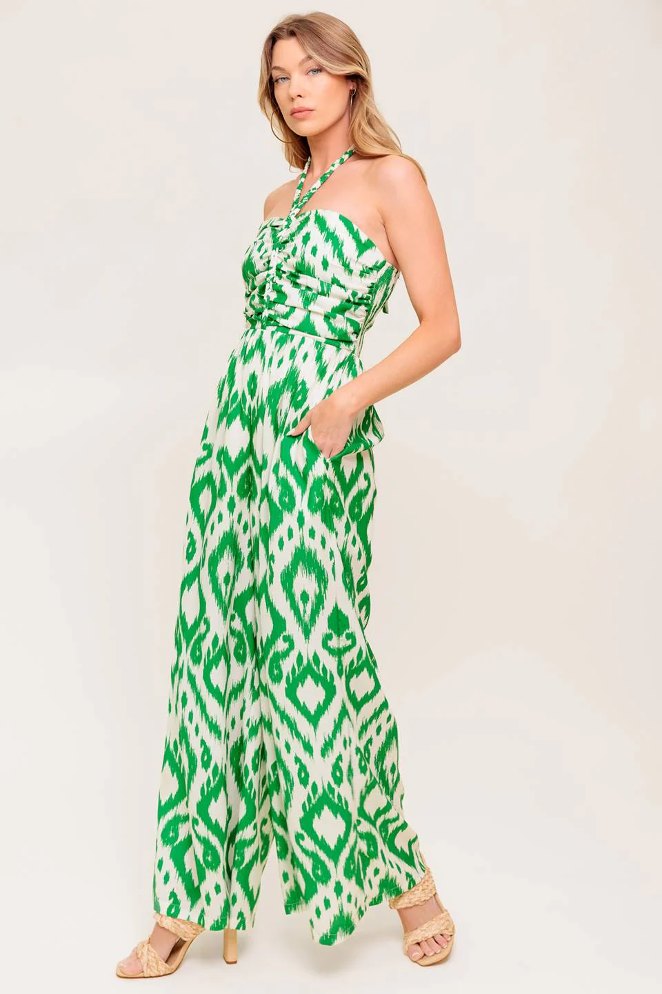 PENNY GREEN BRAIDED HALTER JUMPSUIT - Image 7