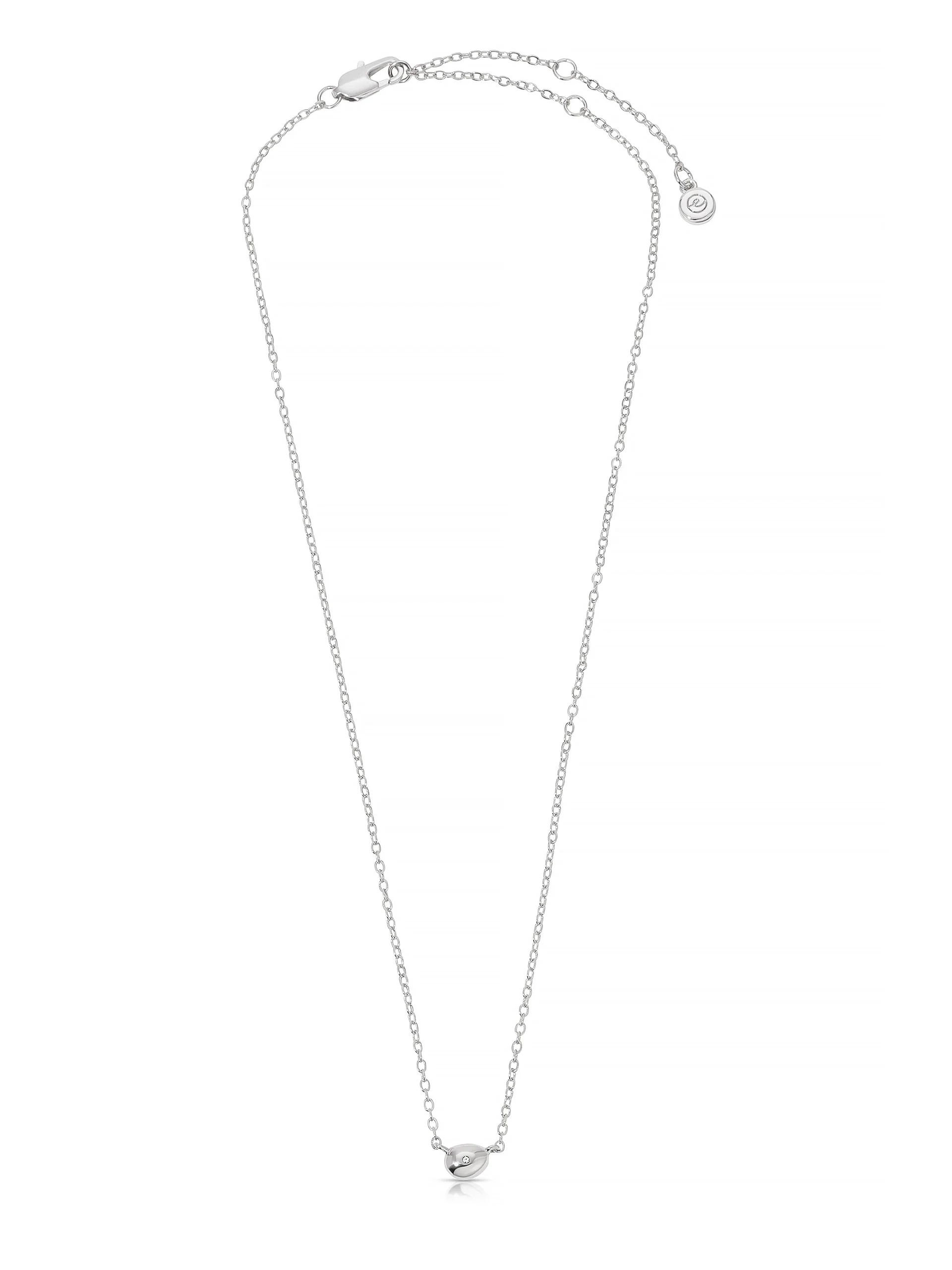 Polished Dainty Pebble Necklace - Image 6