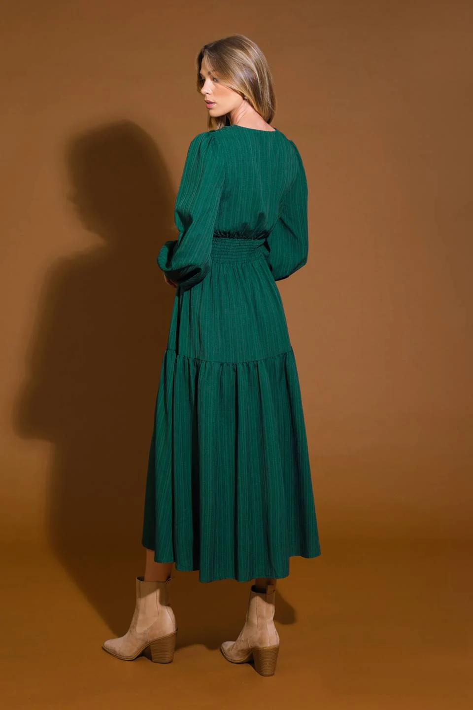 POSH PRESENCE WOVEN MIDI DRESS - Image 2
