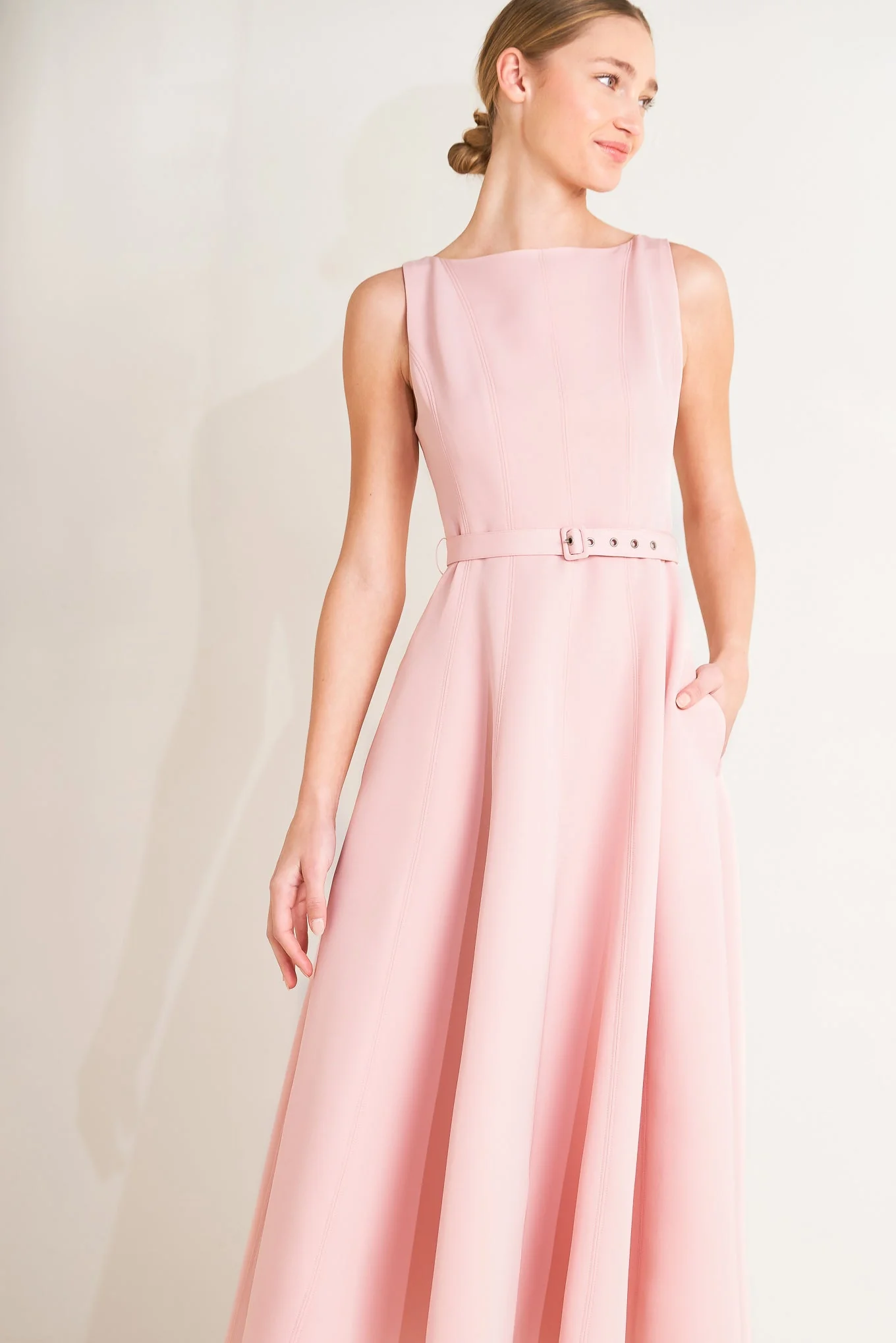 LIVING THE DREAM PINK MIDI DRESS - Image 4