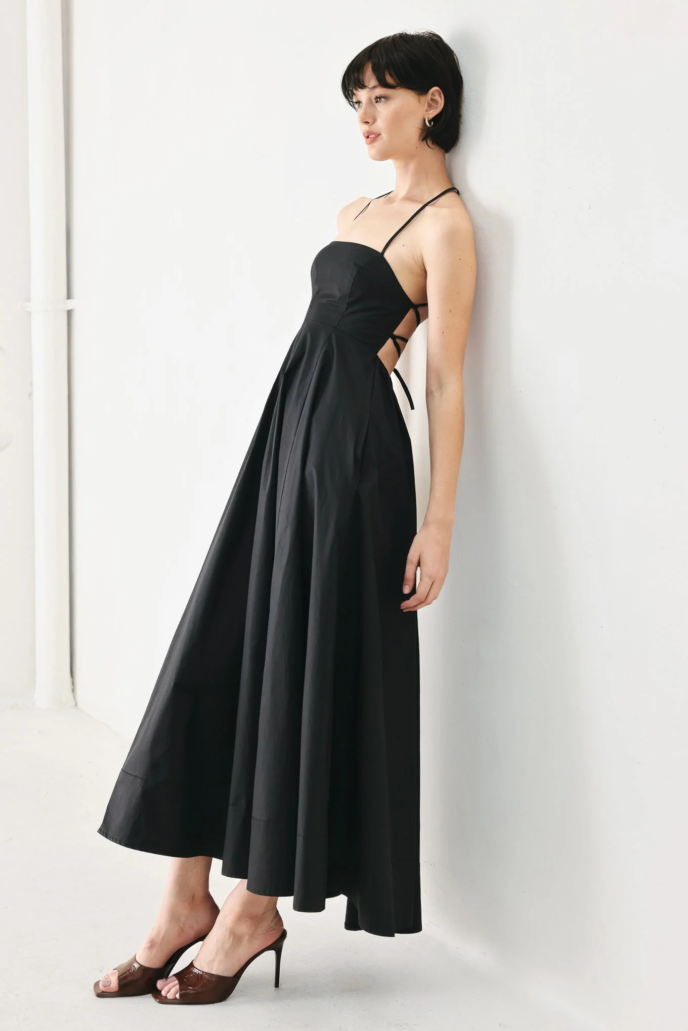 PURE LINE OPEN BACK MIDI DRESS - Image 10
