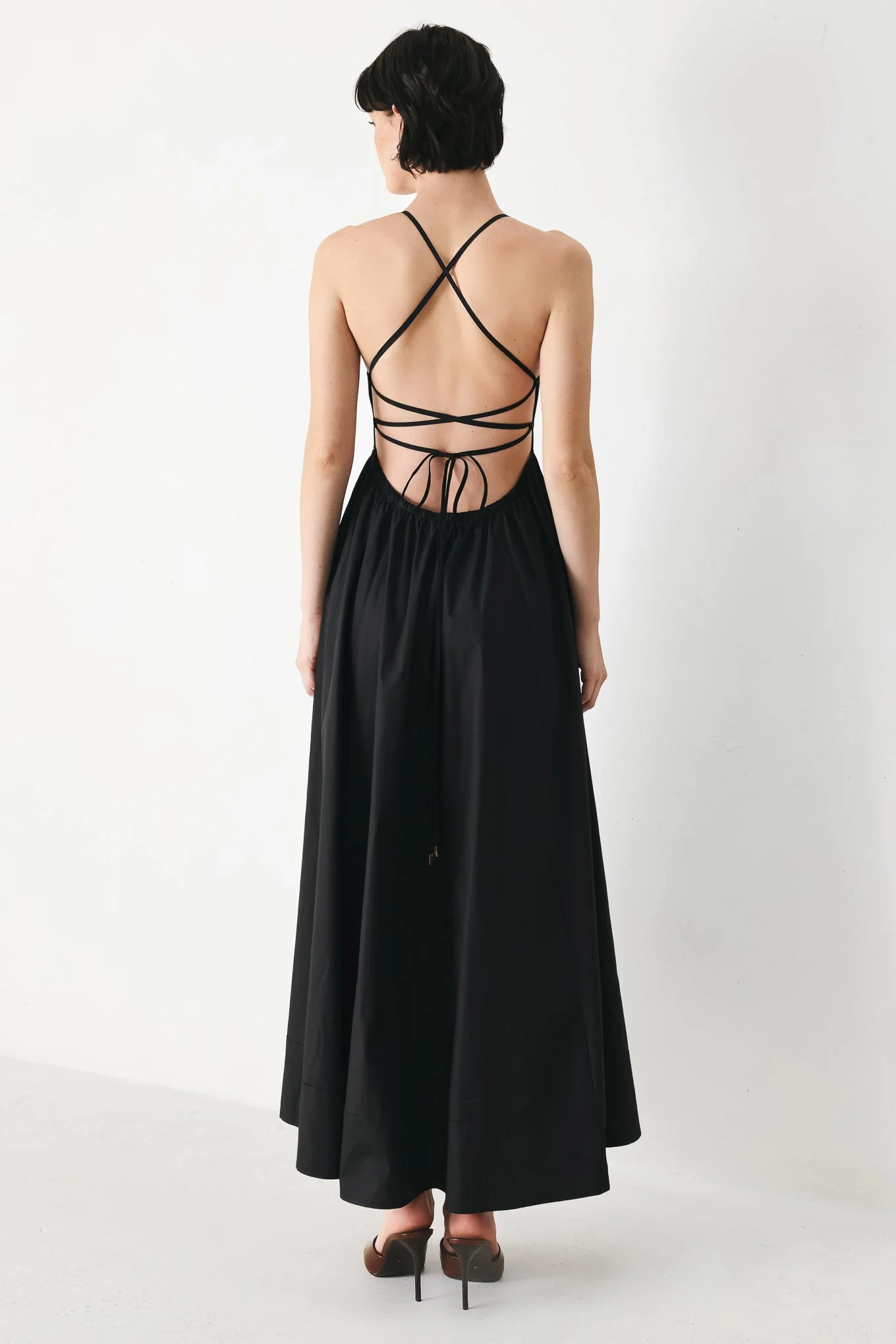PURE LINE OPEN BACK MIDI DRESS - Image 12