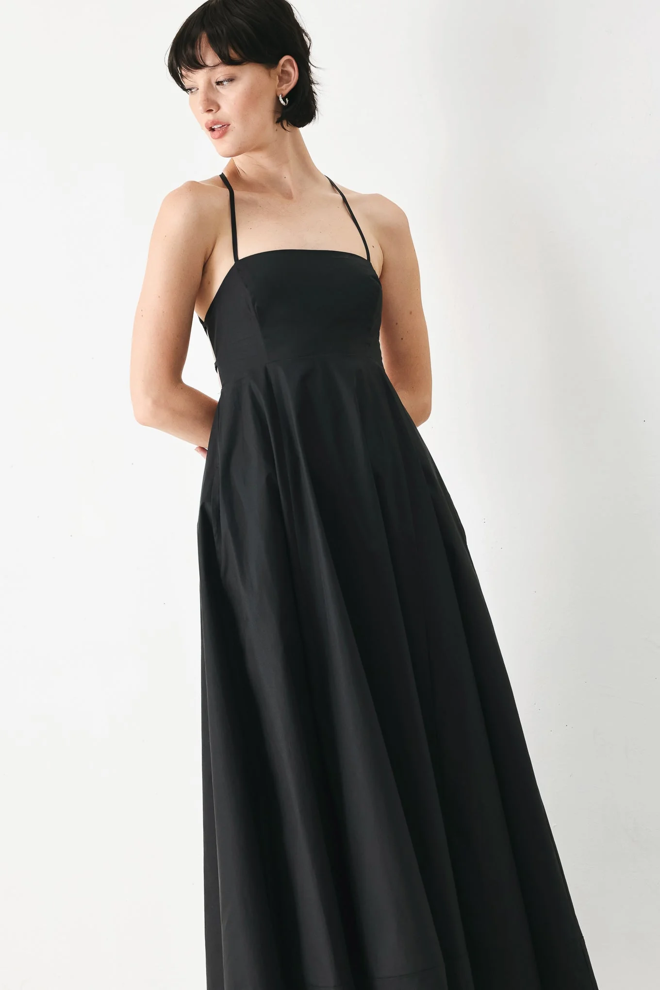 PURE LINE OPEN BACK MIDI DRESS - Image 9