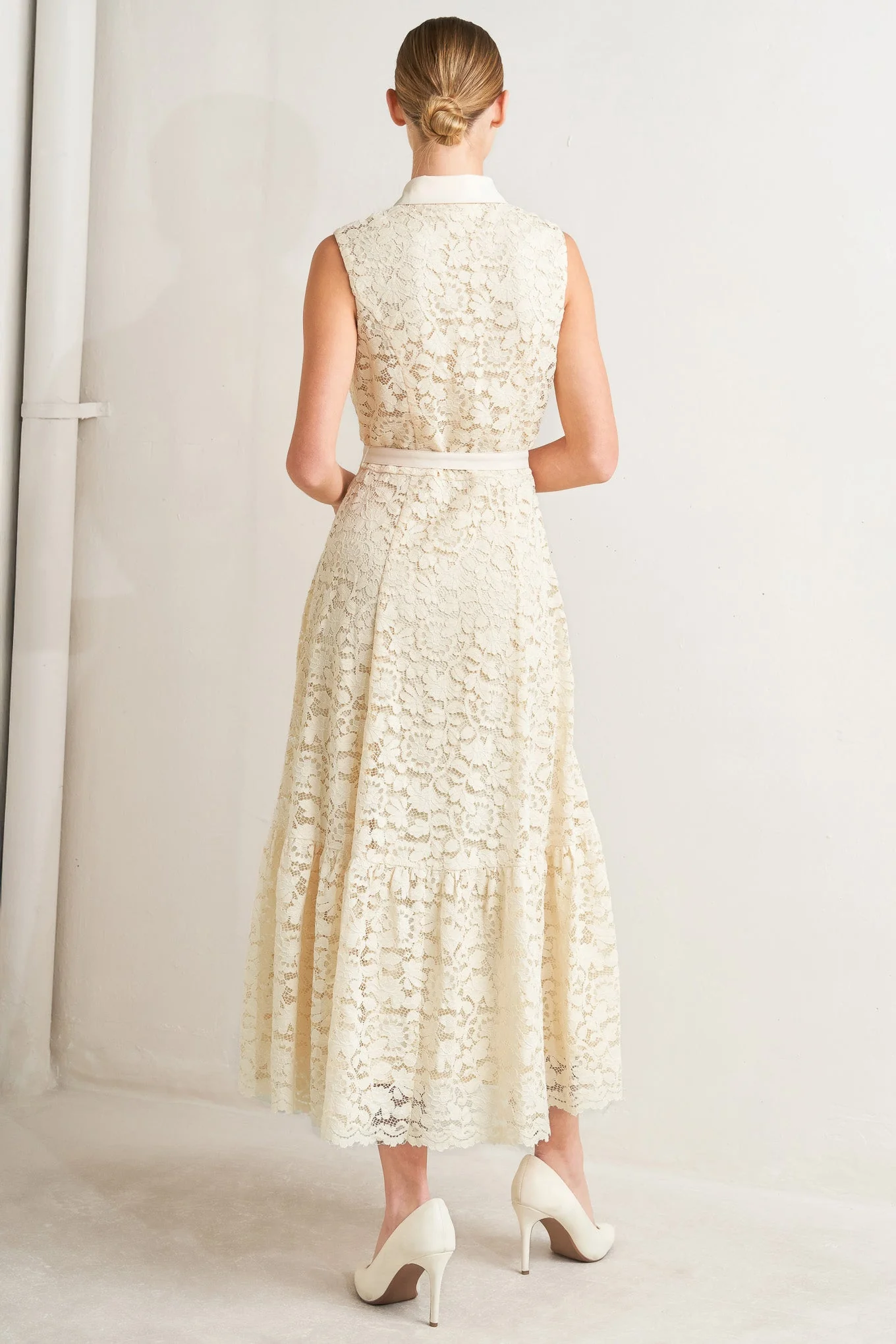 PURELY ROMANTIC LACE MIDI DRESS - Image 2