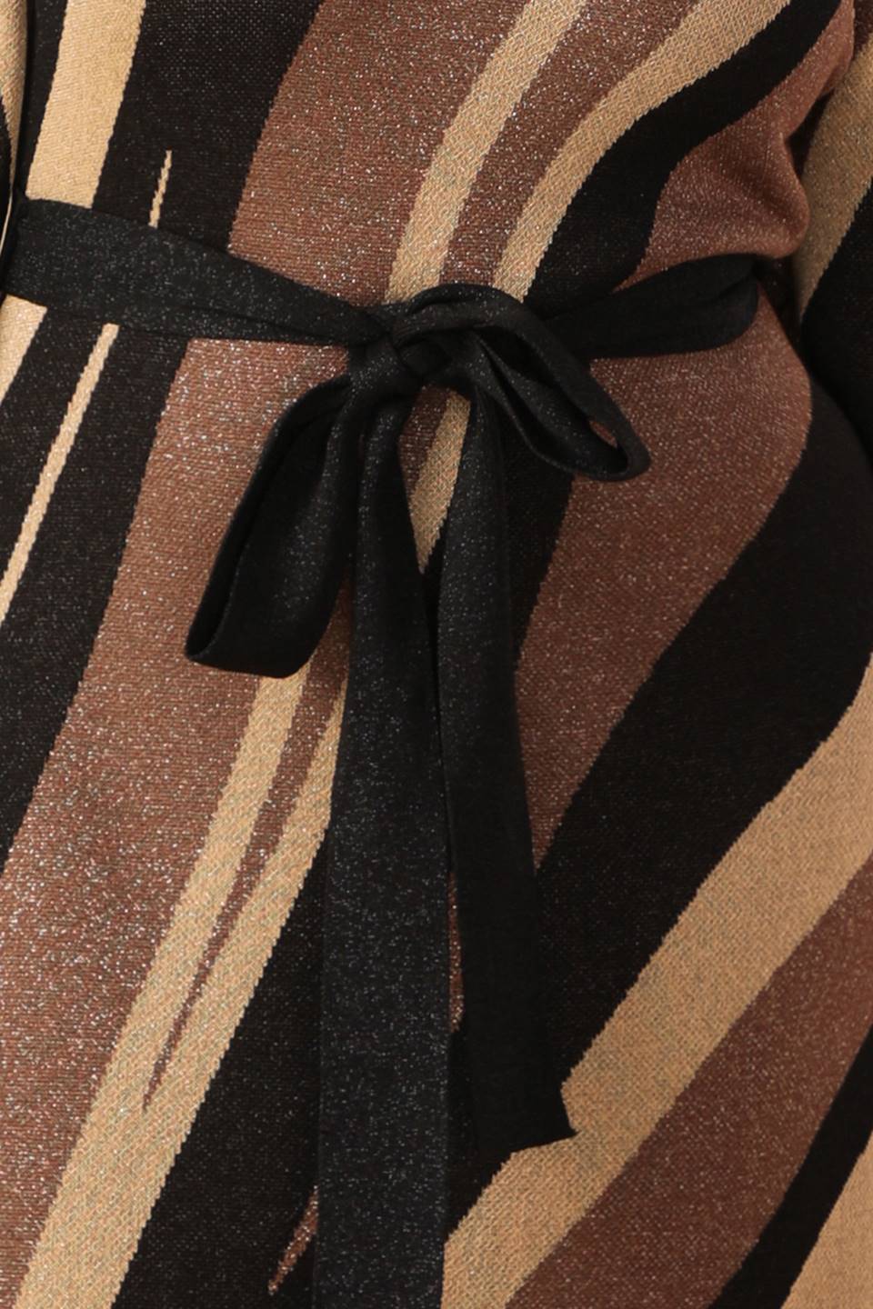PUT ON A SMILE BROWN MIDI SWEATER DRESS - Image 12