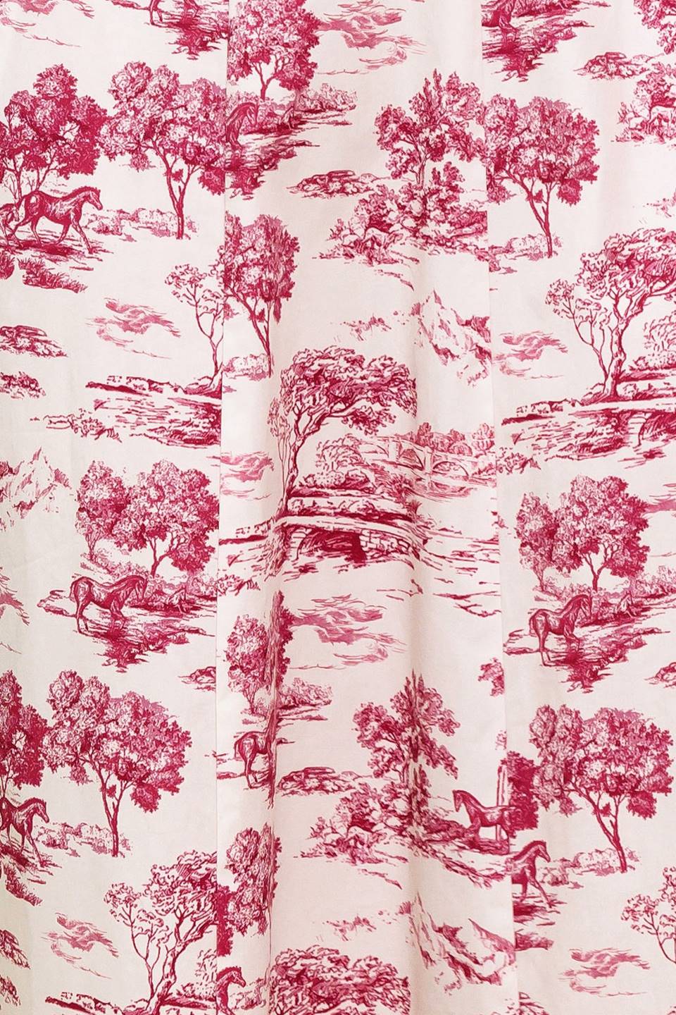 RASPBERRY ROSÉ TOILE MIDI DRESS - BERRY - Image 9