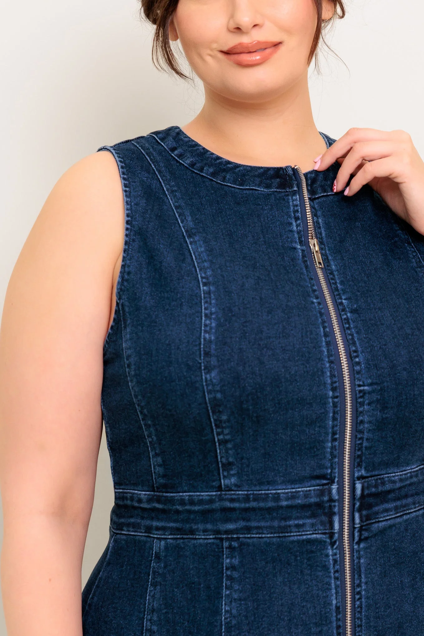 RAW BEAUTY DENIM MIDI DRESS - Image 11