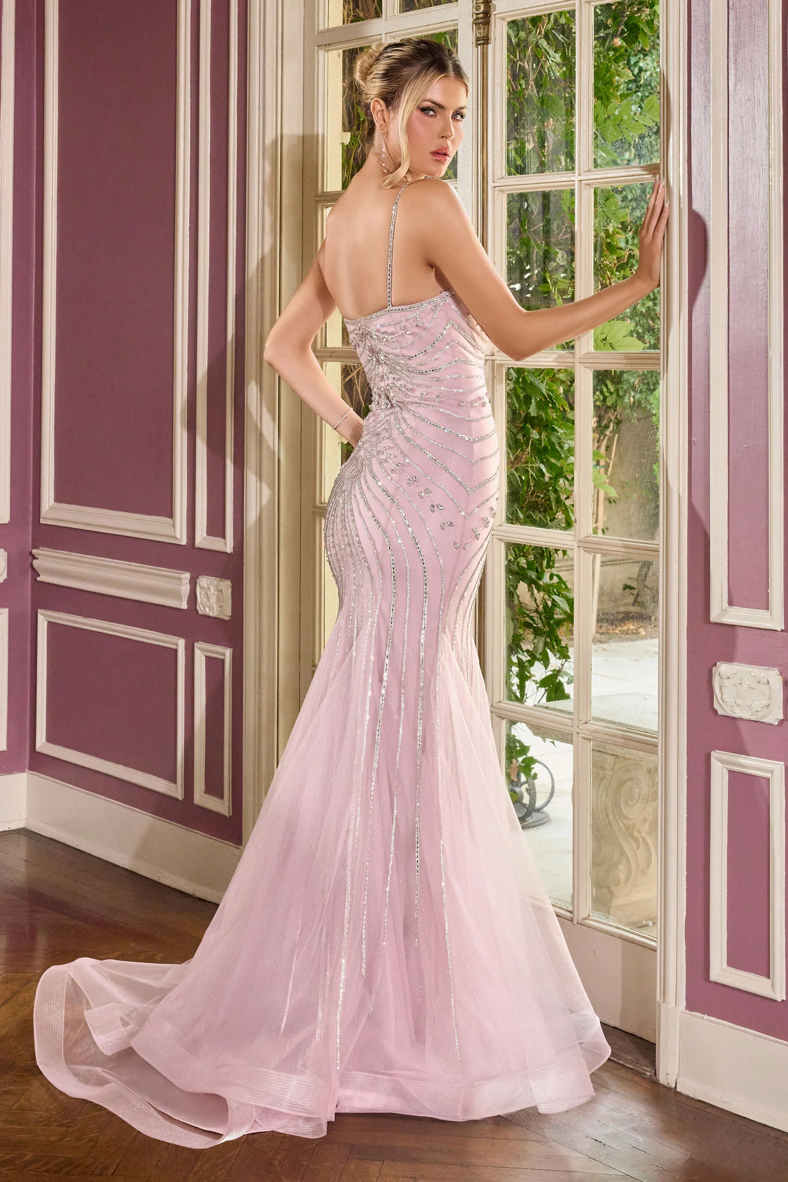Rebekah Gown - Evening Dress with Detachable Bow Train - Image 4