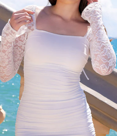 Rhodes Mini Dress - White - Image 5
