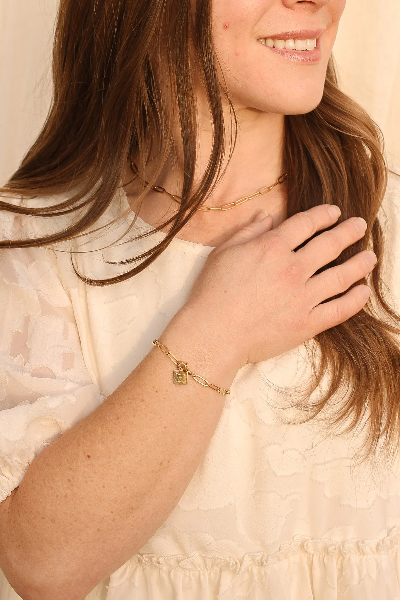 Riley Paperclip Chain Bracelet - Image 4