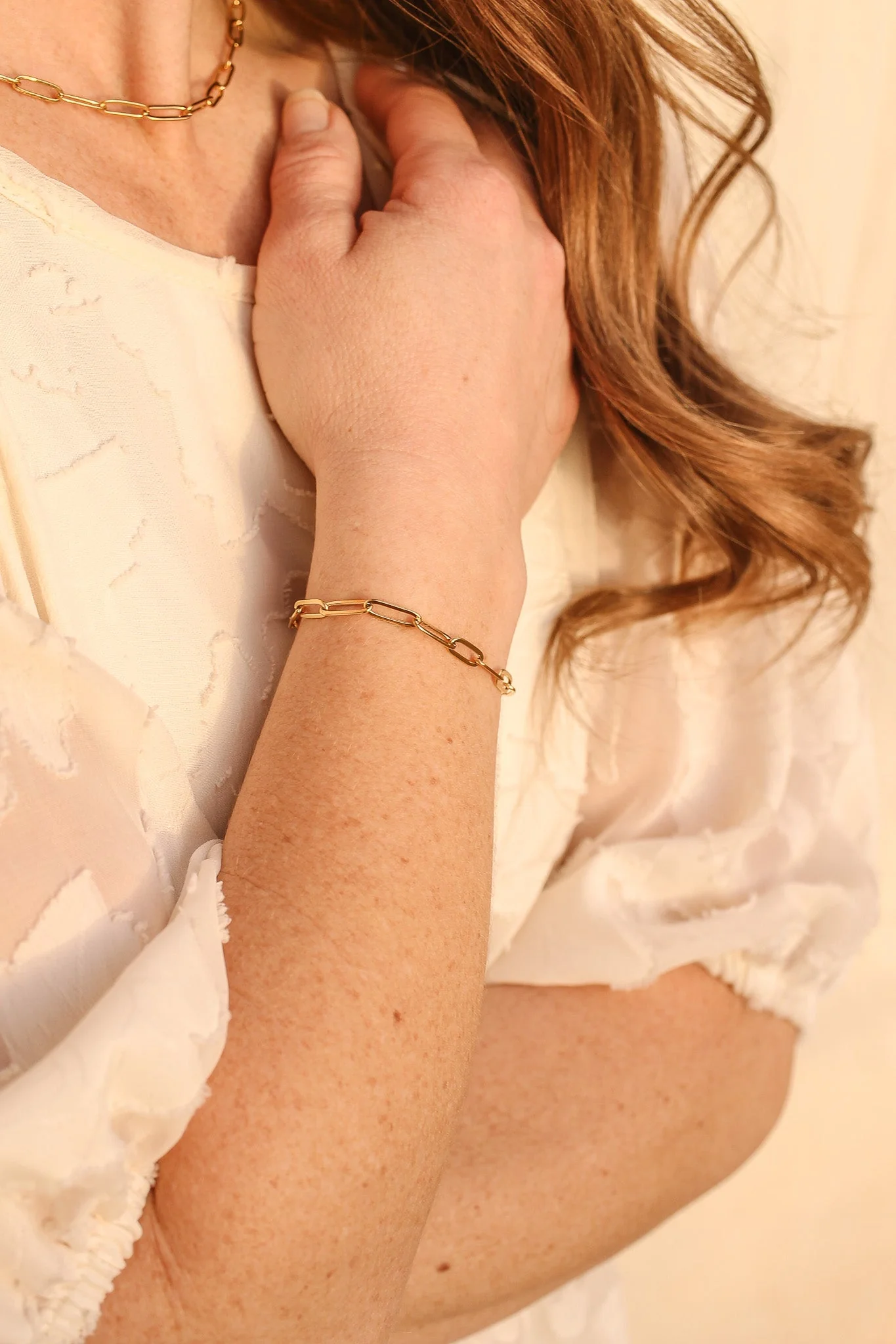 Riley Paperclip Chain Bracelet - Image 5