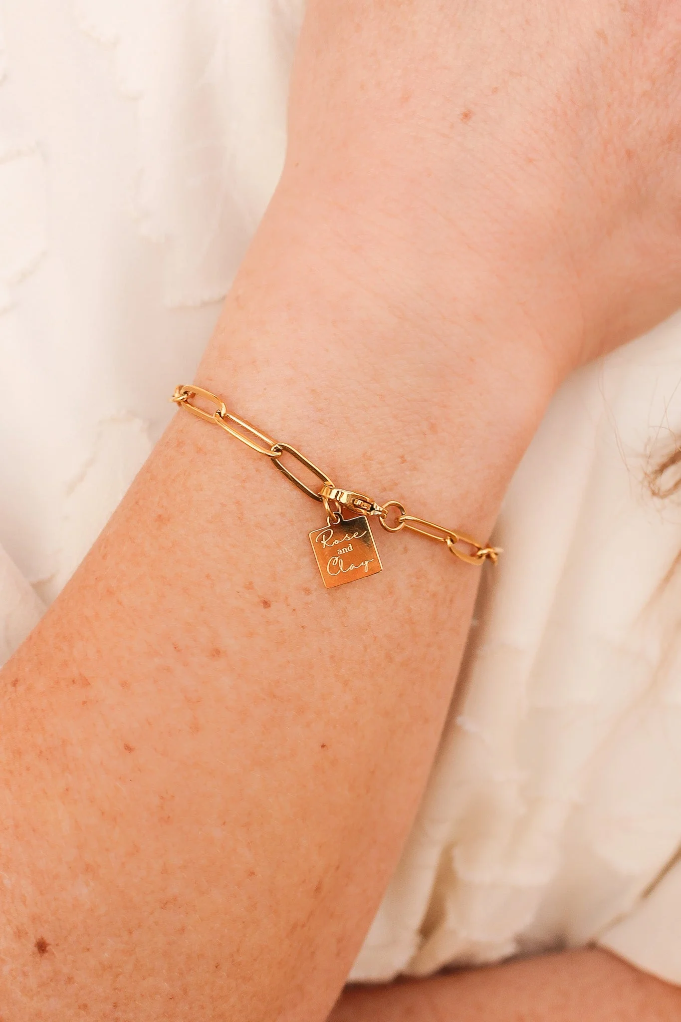 Riley Paperclip Chain Bracelet - Image 7