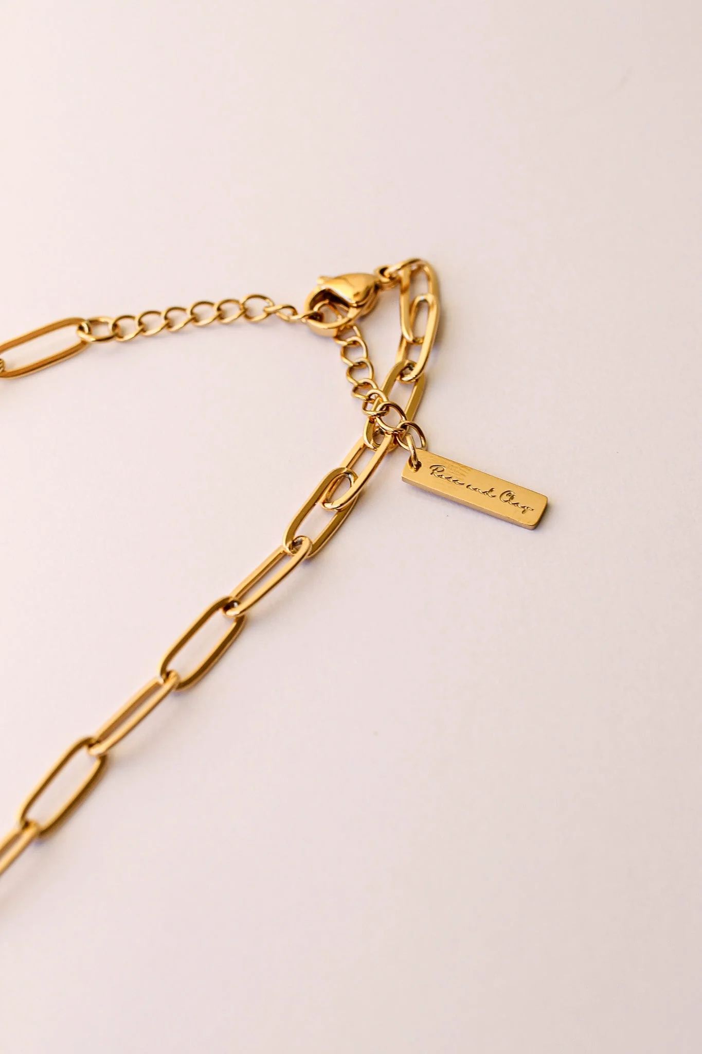 Riley Paperclip Chain Necklace - Image 4