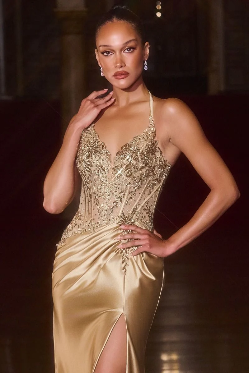 Rio Gown - Fitted Halter Evening Dress - Image 4