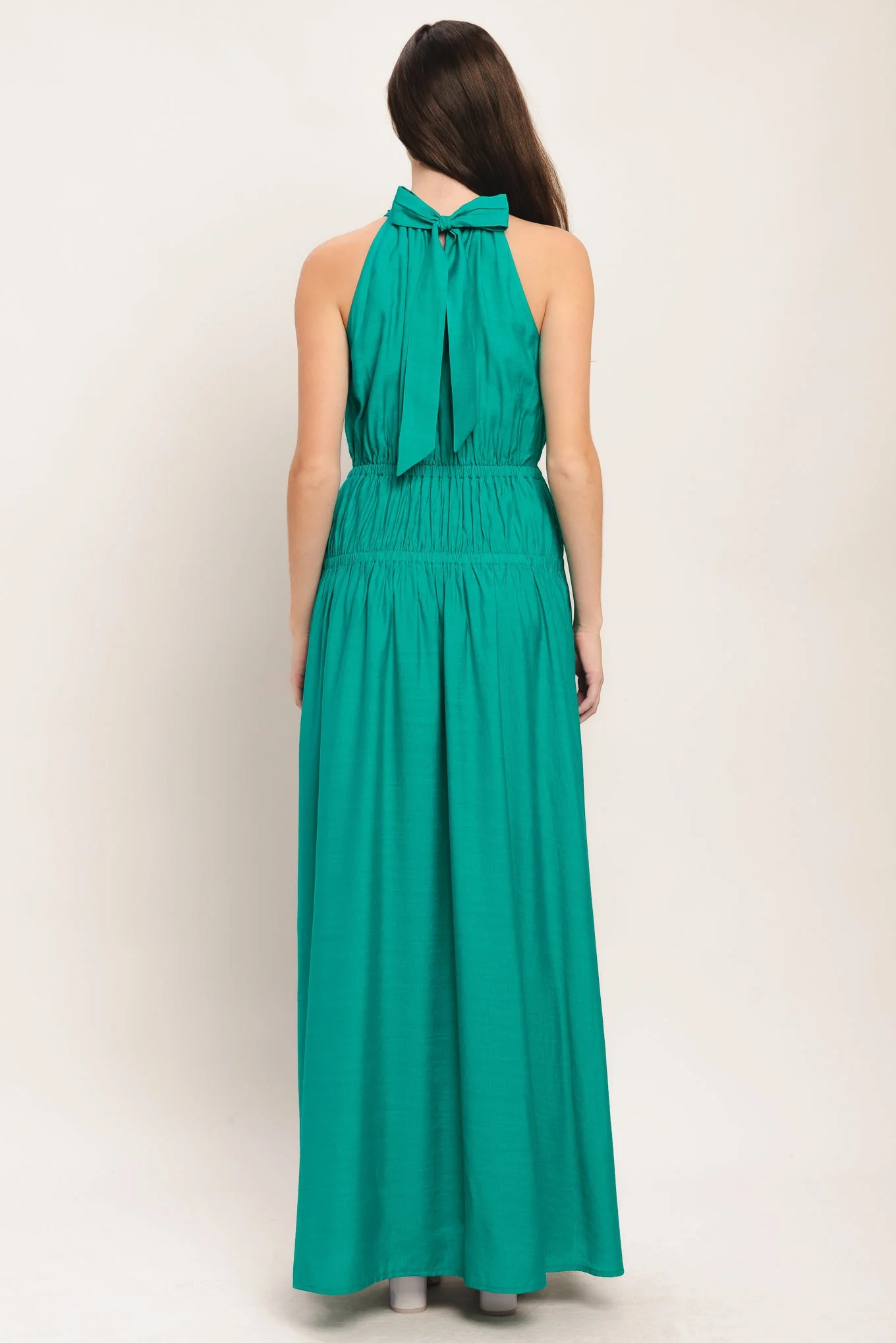 RIVER WALK TEAL MAXI DRESS - Image 4