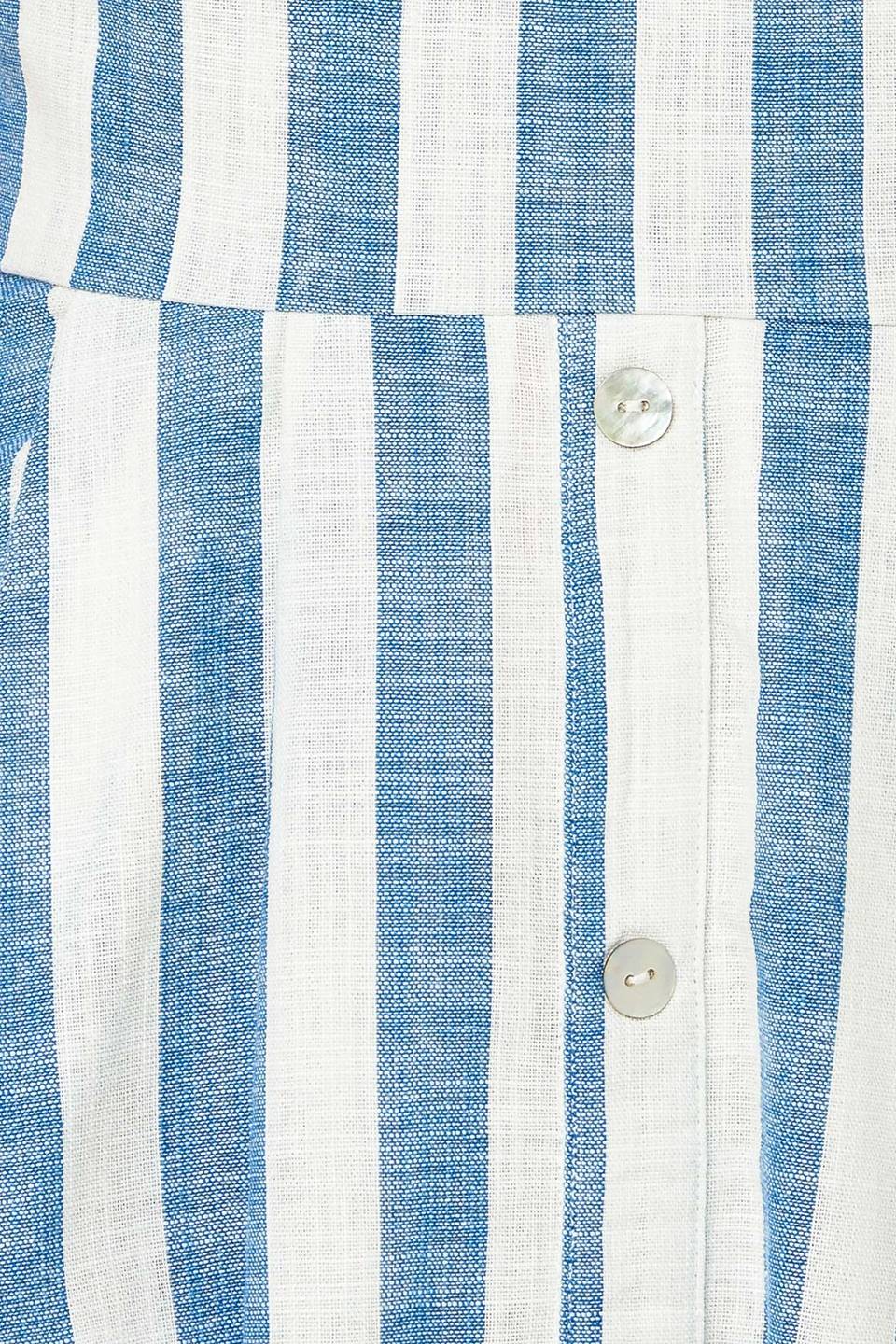 RIVERSIDE PARK BLUE STRIPE MIDI DRESS - Image 8