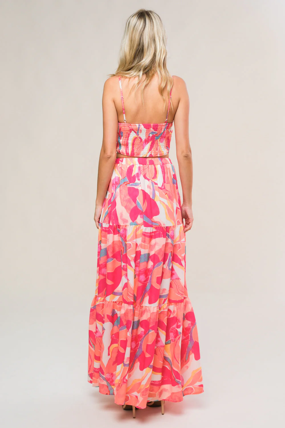 ROMANTICALLY SPEAKING WOVEN TOP AND SKIRT SET - Image 2