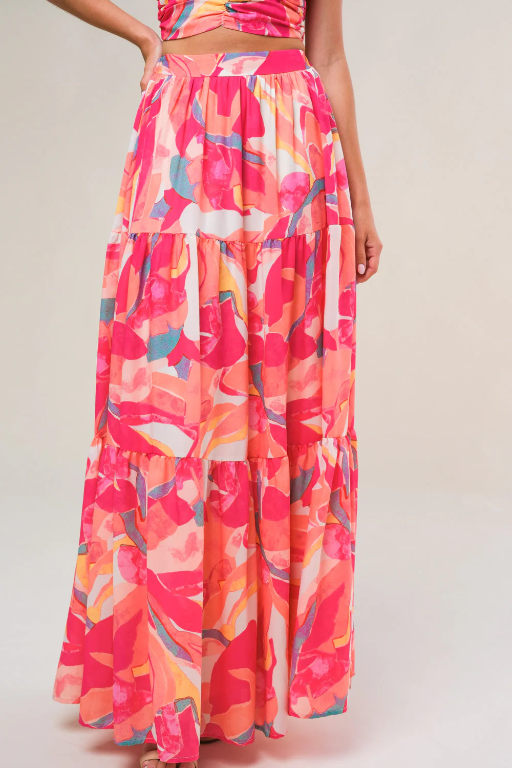ROMANTICALLY SPEAKING WOVEN TOP AND SKIRT SET - Image 3