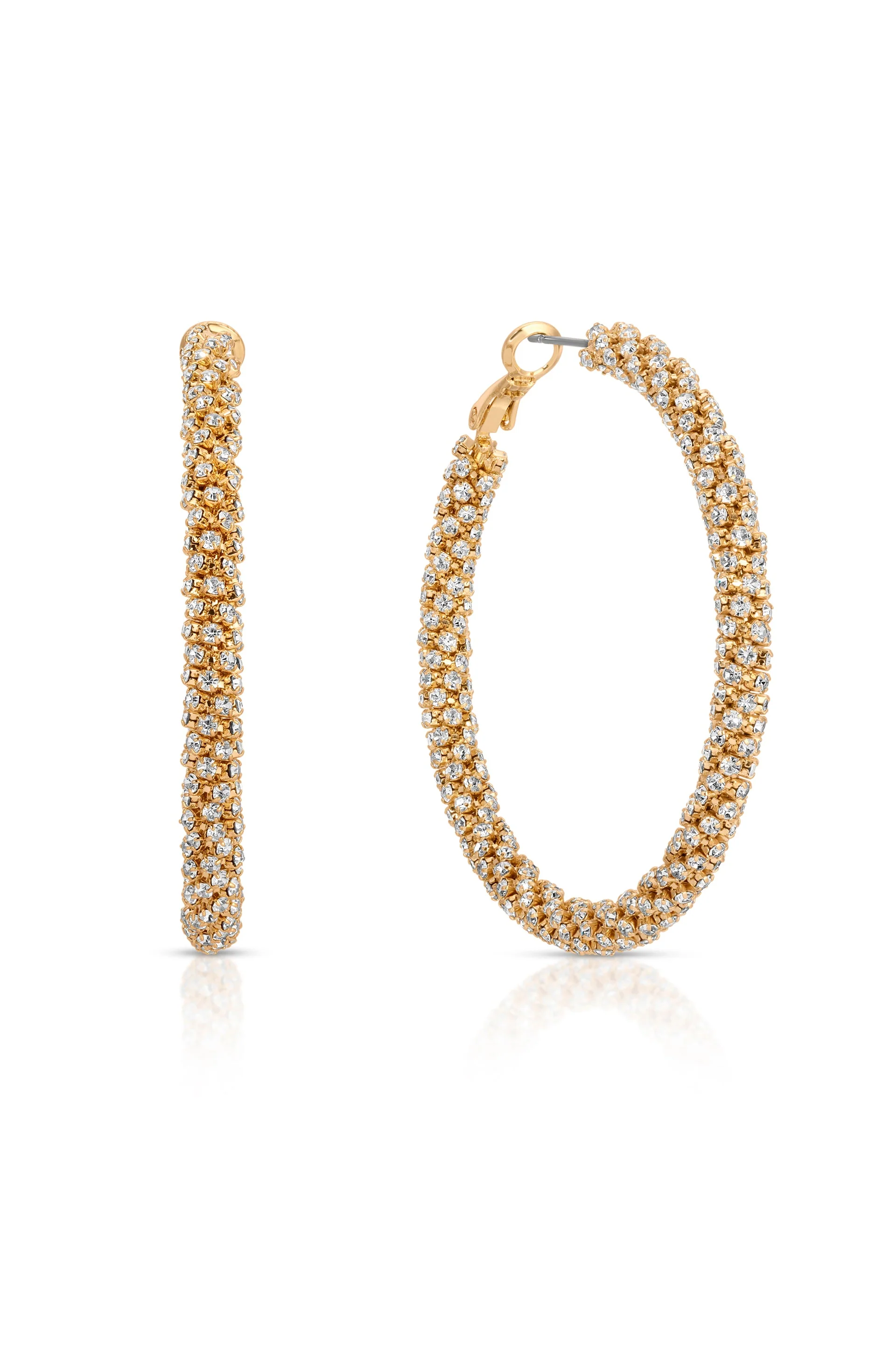 Rope Chain Hoop Earrings - Image 2