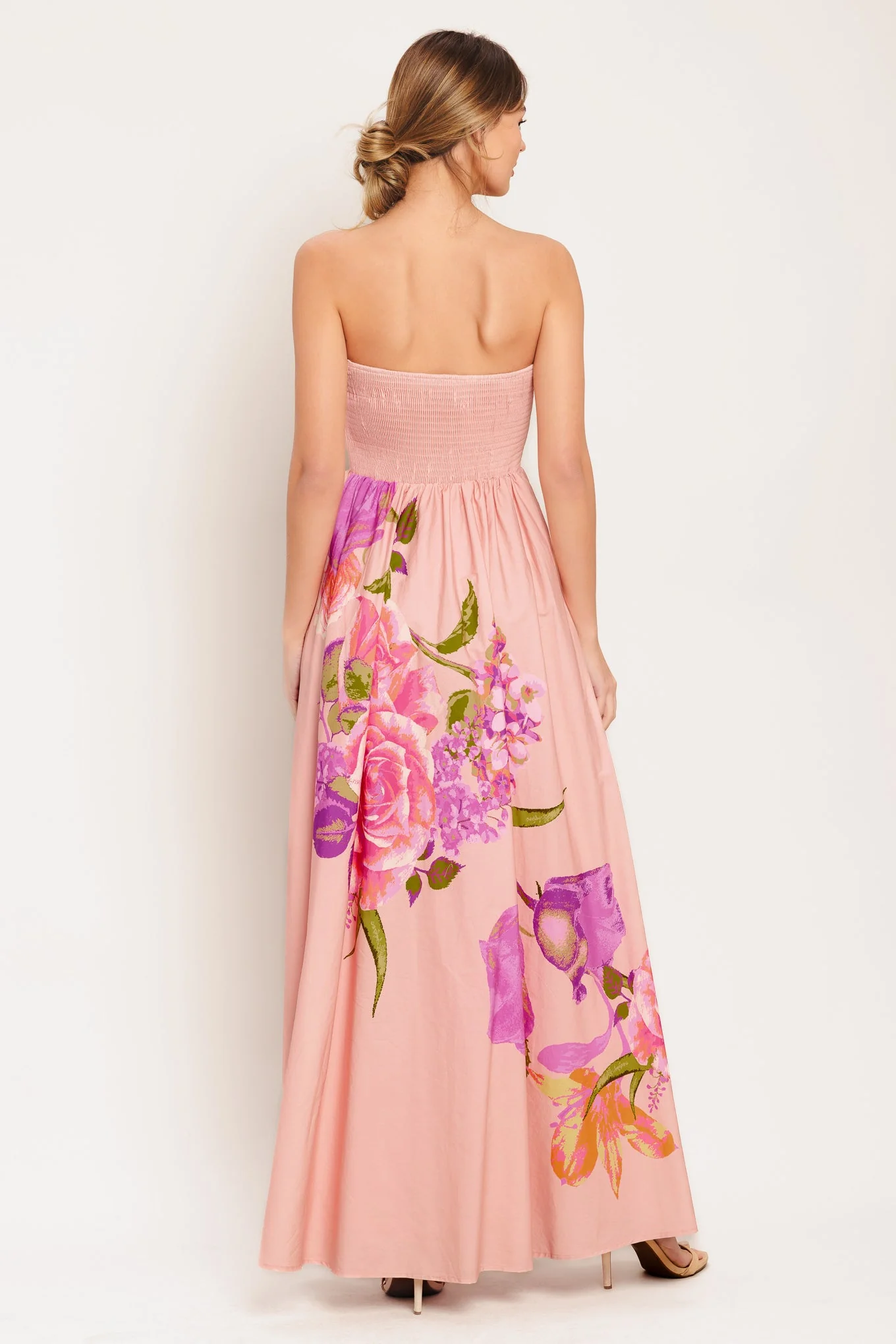 ROSE SERENADE LIGHT PINK MAXI DRESS - FINAL SALE - Image 2