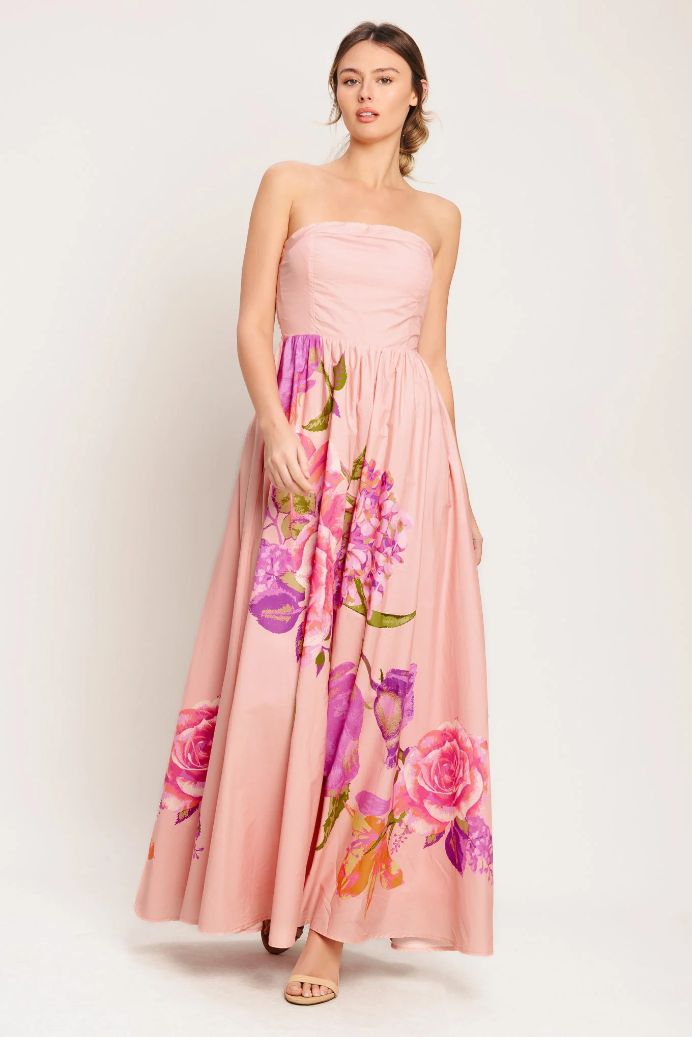 ROSE SERENADE LIGHT PINK MAXI DRESS - FINAL SALE - Image 5