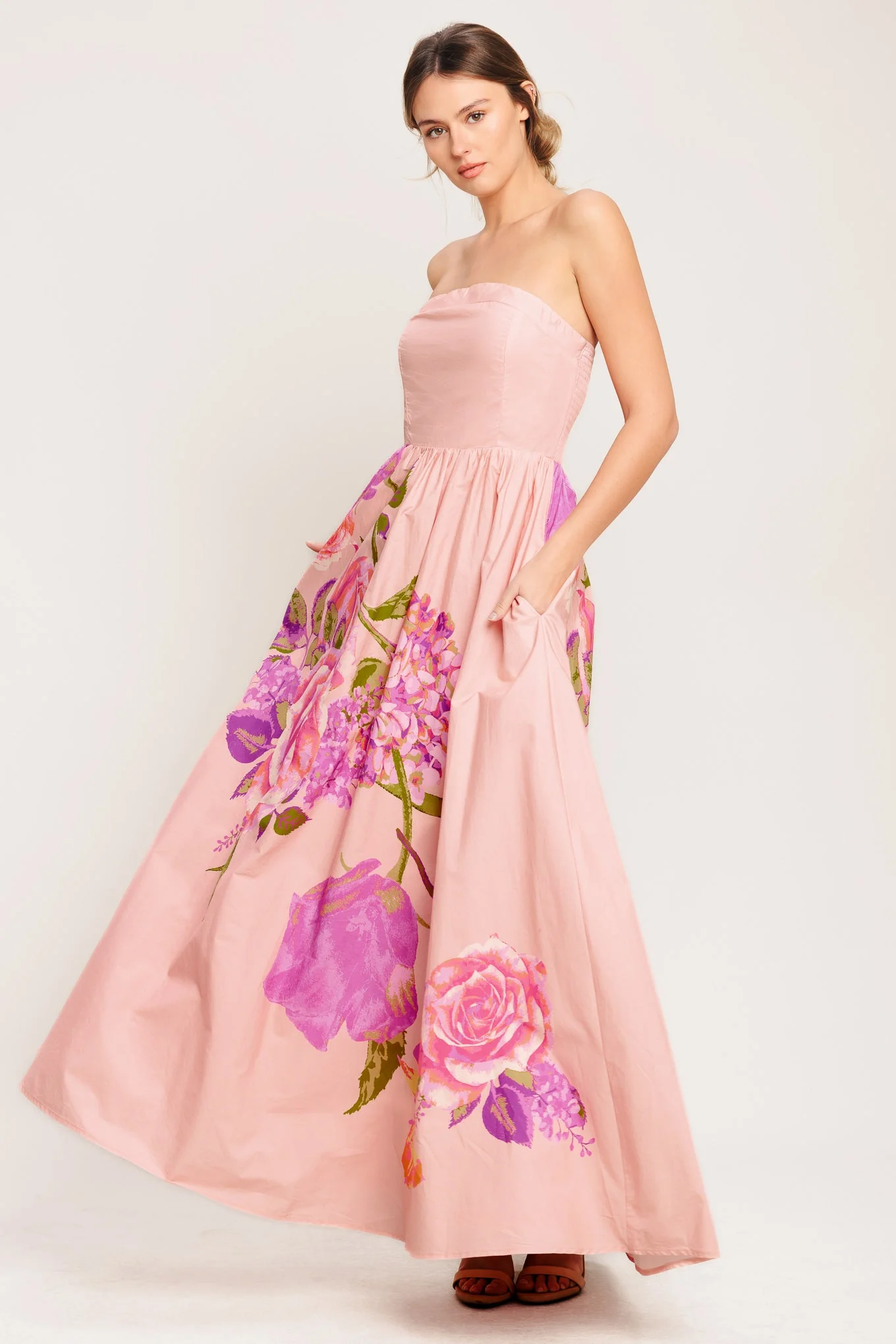 ROSE SERENADE LIGHT PINK MAXI DRESS - FINAL SALE - Image 6