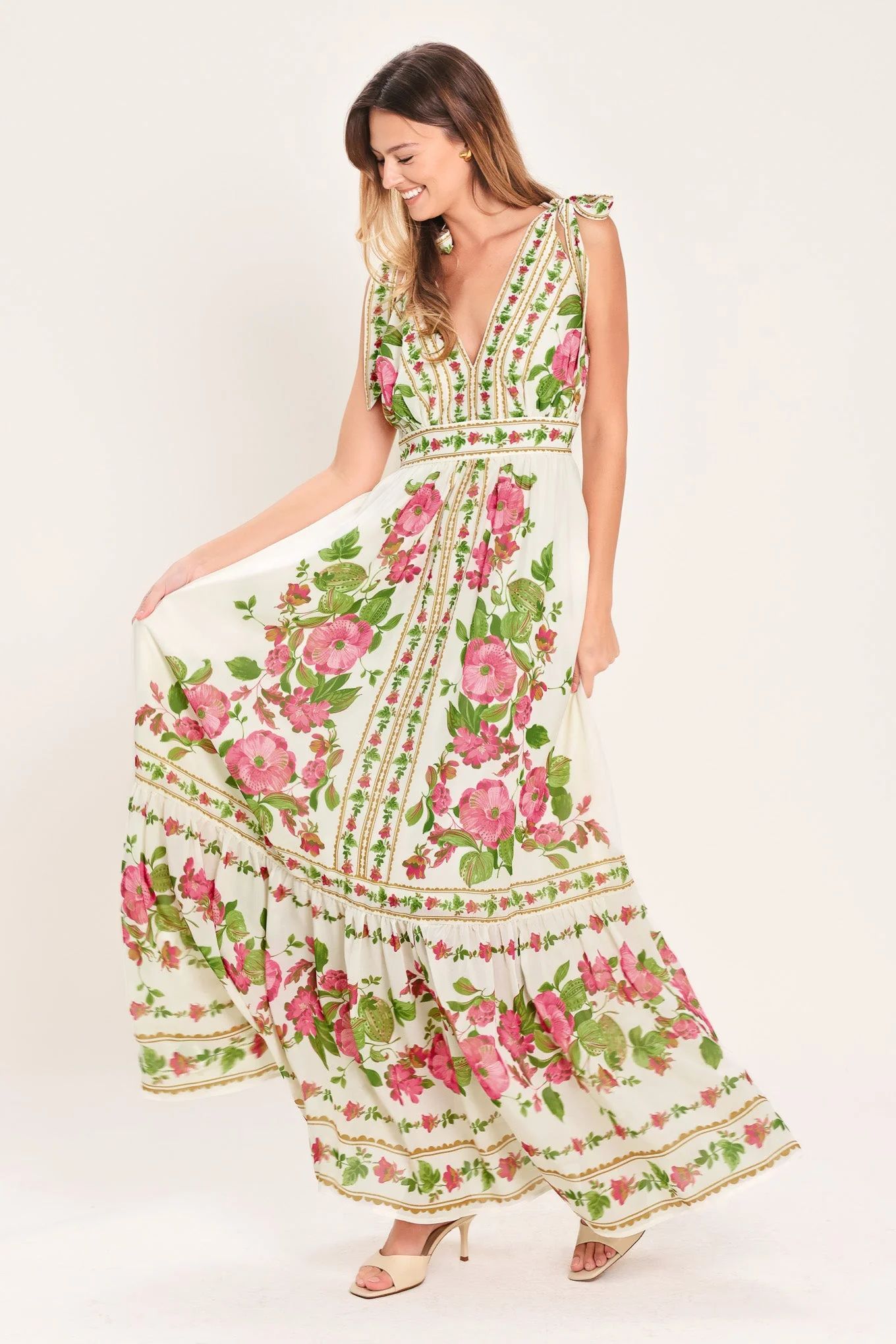 ROSE VINE ROMANCE MAXI DRESS - Image 2