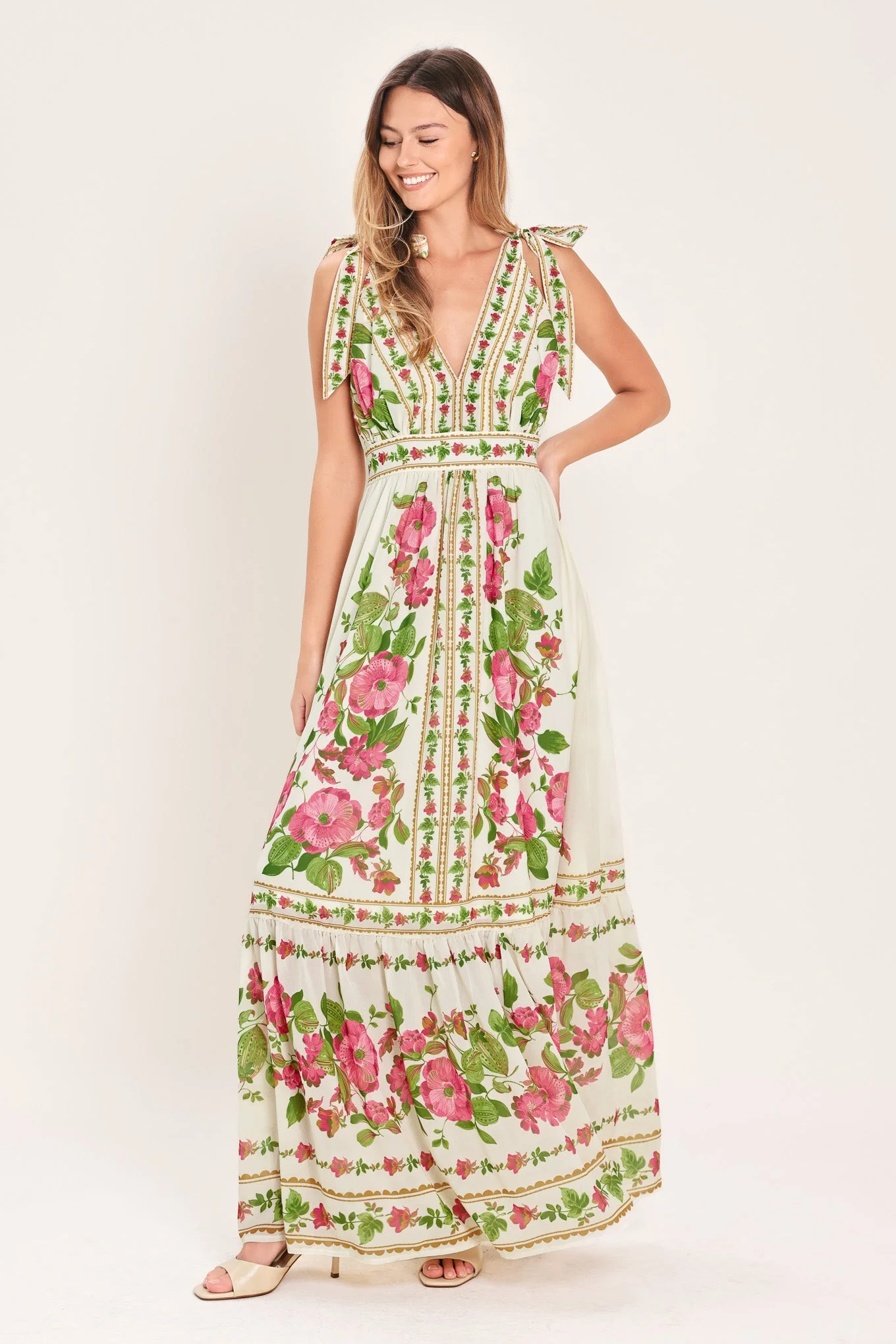ROSE VINE ROMANCE MAXI DRESS - Image 4