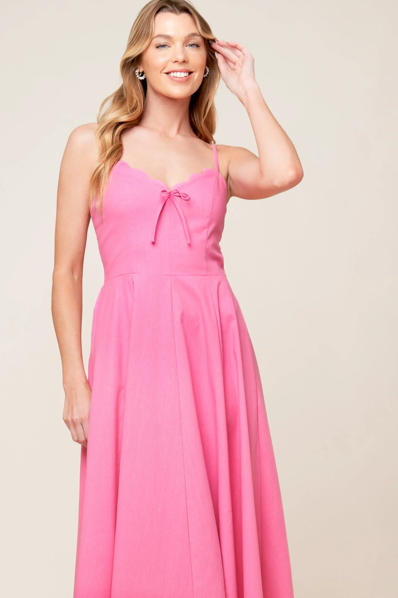 ROSEWATER PINK MIDI DRESS - Image 5