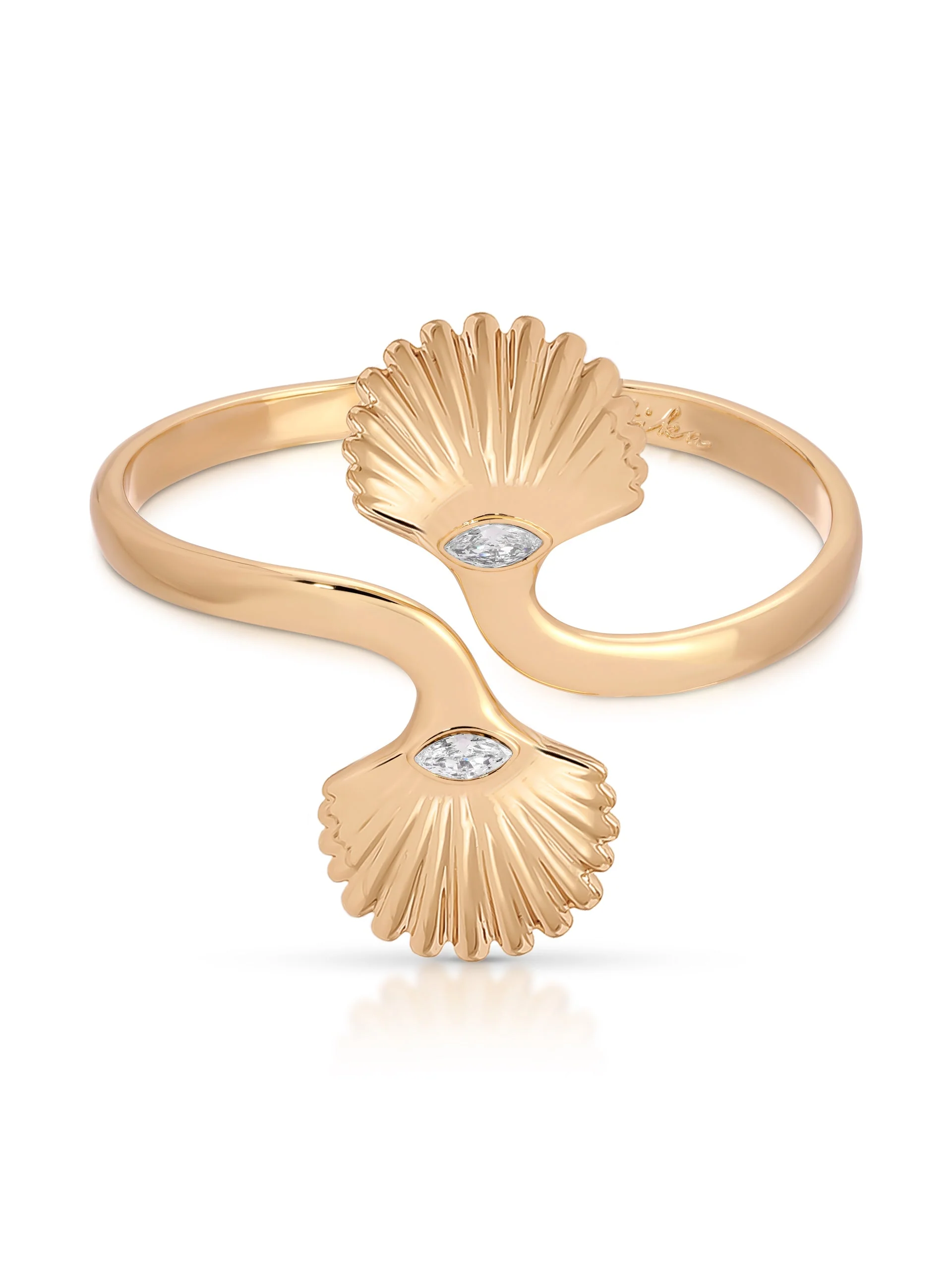 Santorini Shell Cuff Bracelet - Image 2