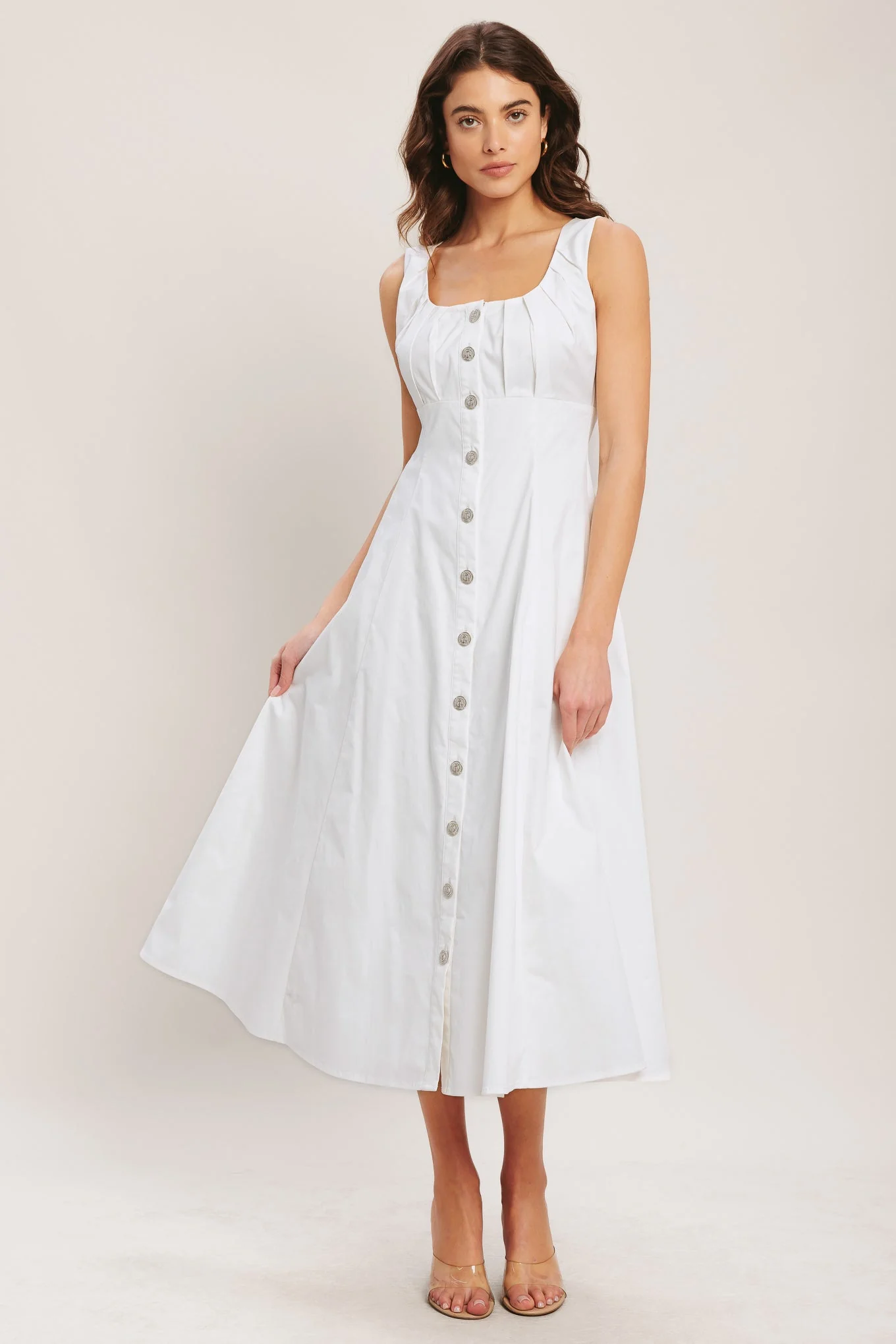 SEASIDE BRUNCH WHITE MIDI DRESS - Image 2