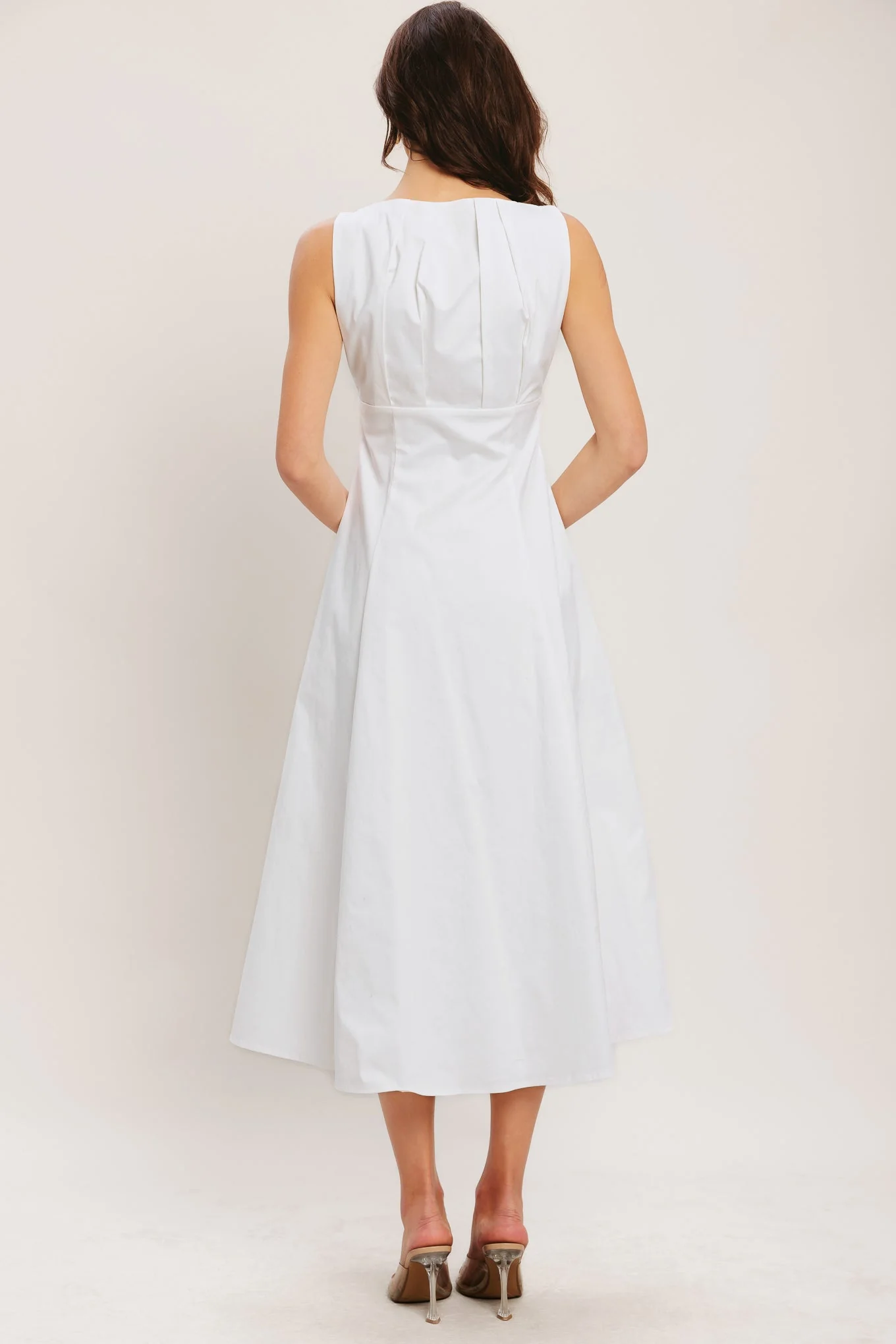 SEASIDE BRUNCH WHITE MIDI DRESS - Image 3