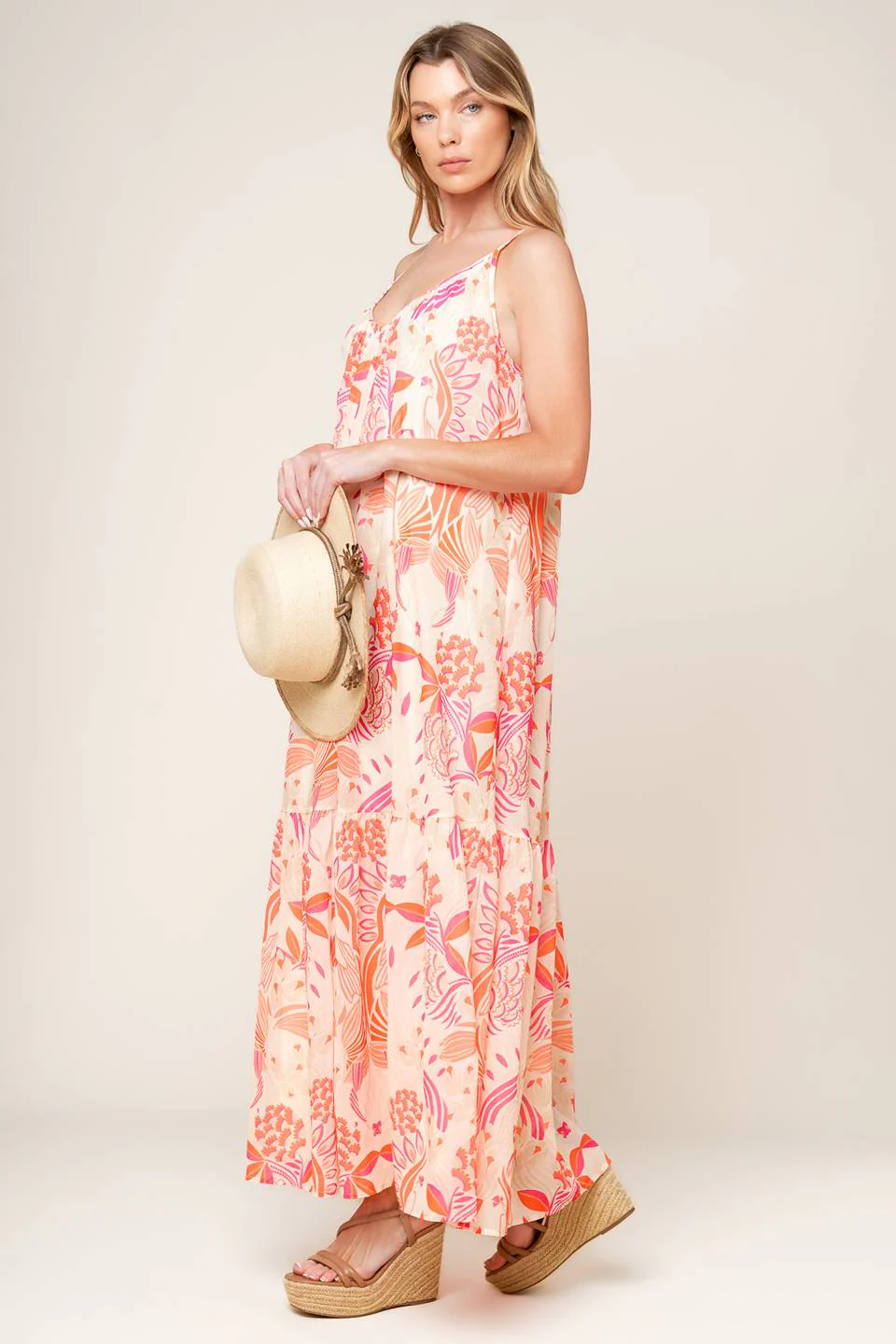 SECRET GARDEN MAXI DRESS - PINK - Image 3