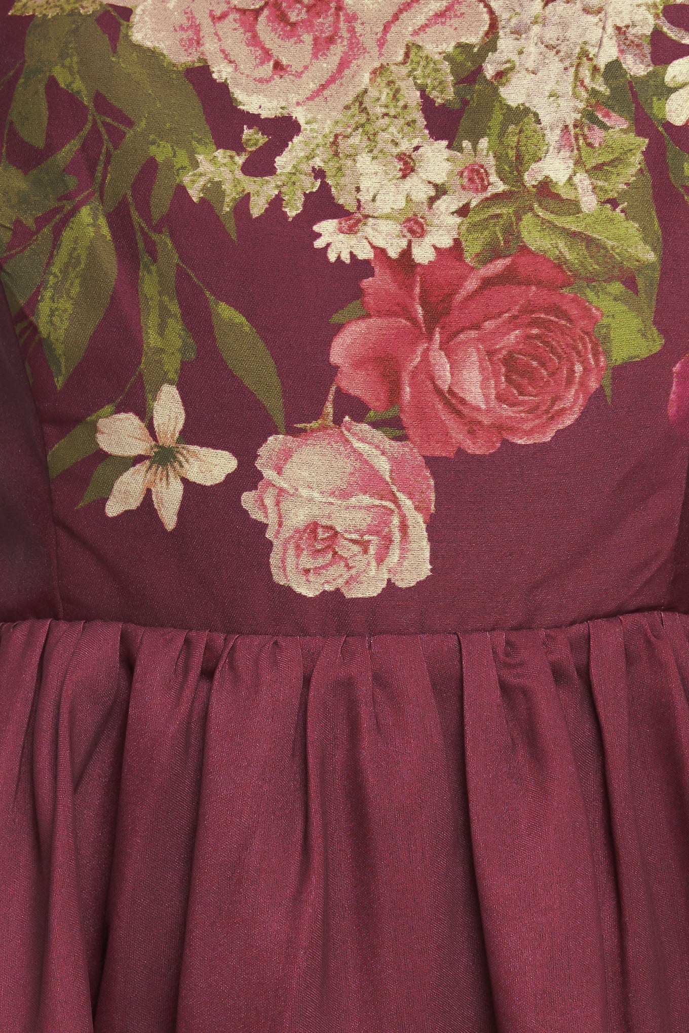 SECRET GARDEN ROMANCE BURGUNDY MAXI DRESS - FINAL SALE - Image 6