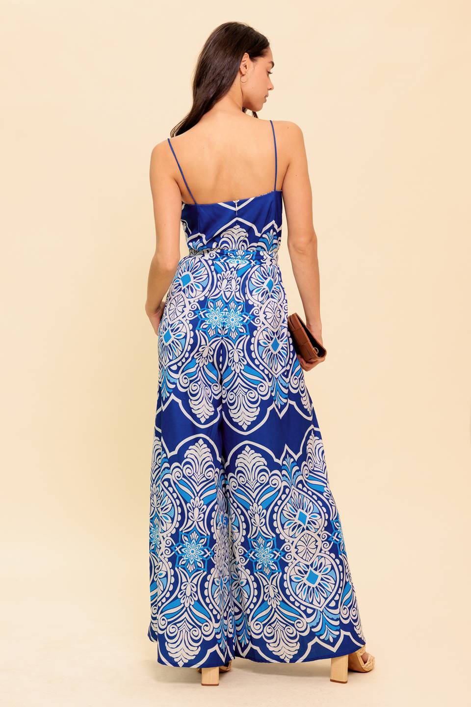 SELAH PRINTED JUMPSUIT - NAVY - Image 2