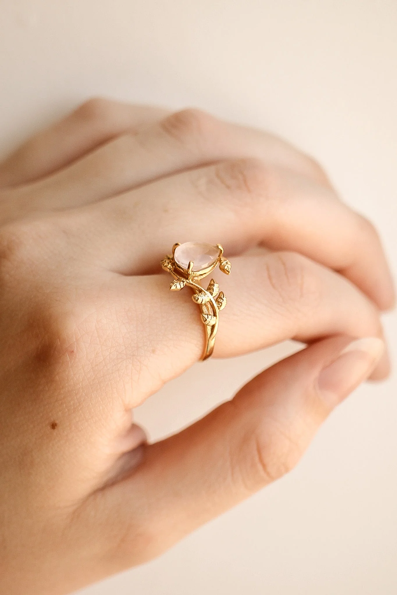 Seraphina Rose Quartz Ring - Image 6
