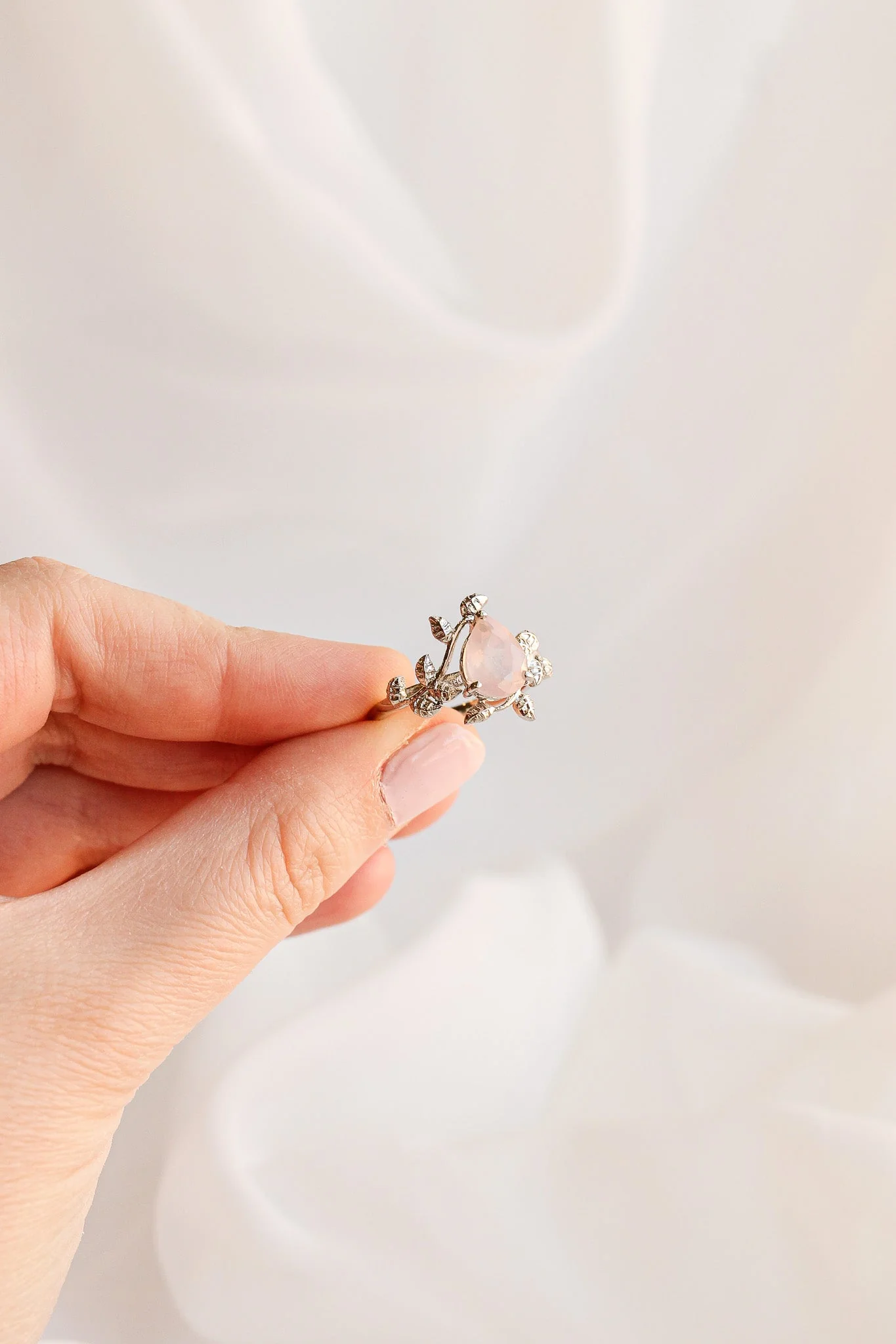 Seraphina Rose Quartz Ring - Image 9