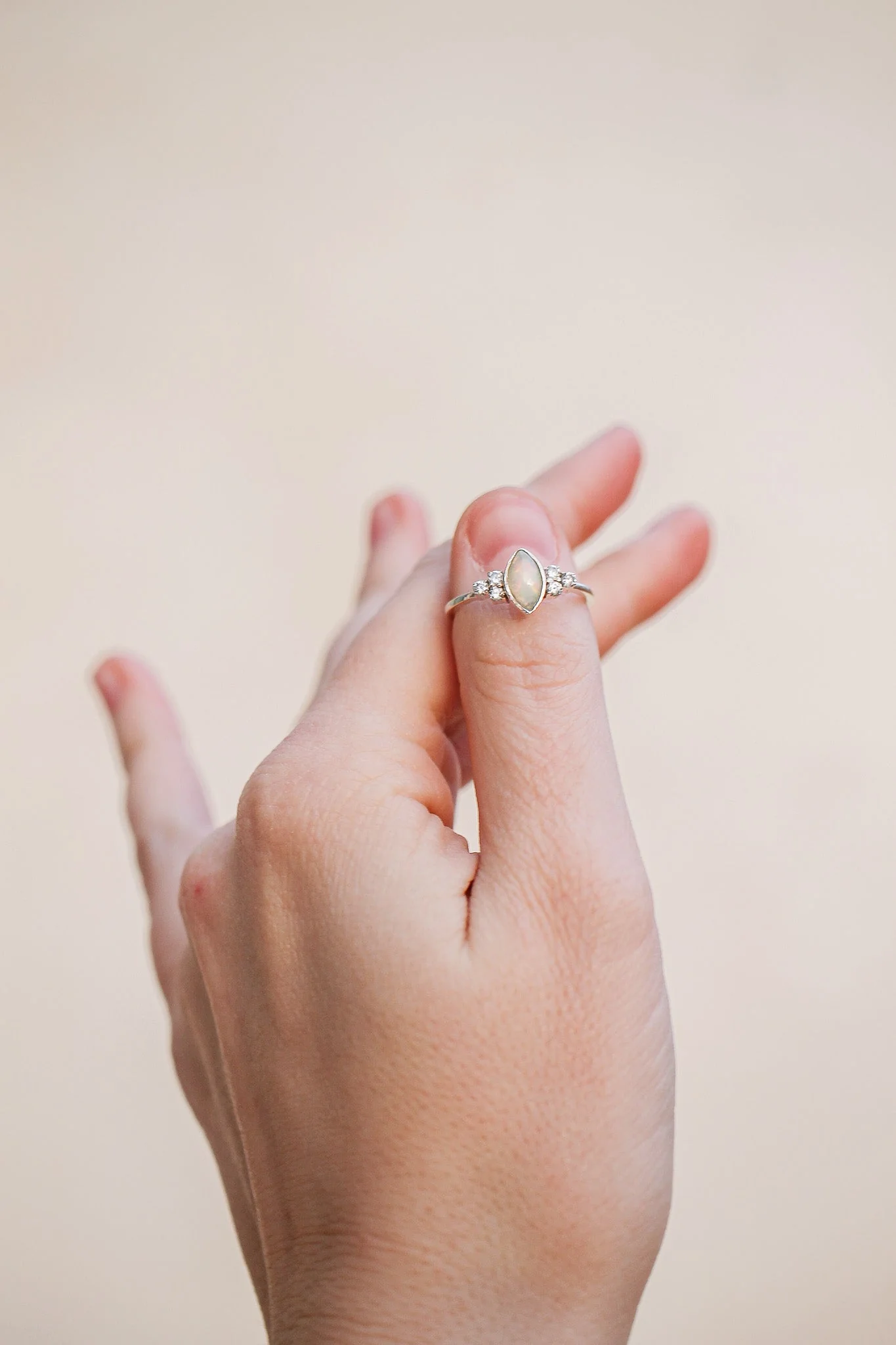 Serena Opal Ring in Silver - Image 4