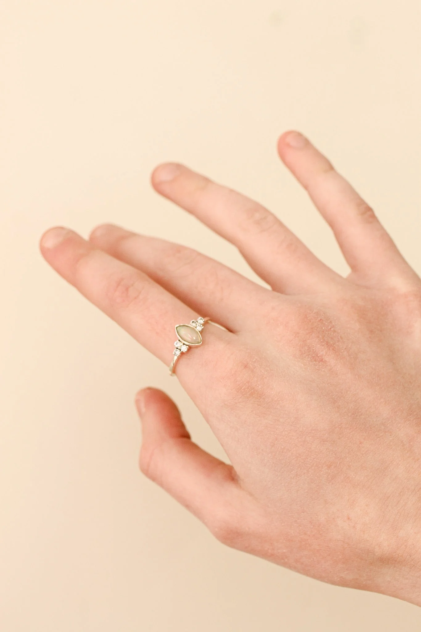 Serena Opal Ring in Silver - Image 5